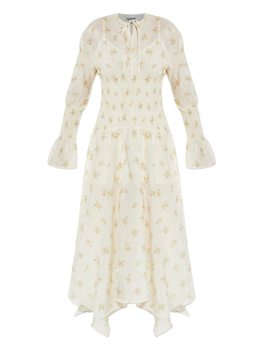 floral-print maxi dress