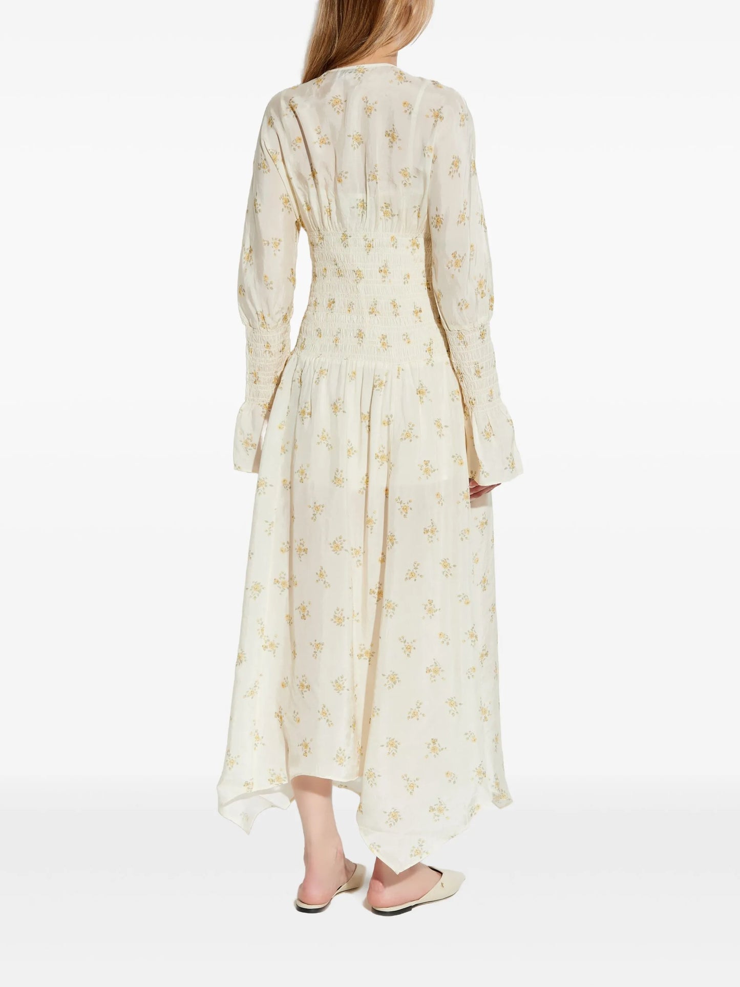 floral-print maxi dress