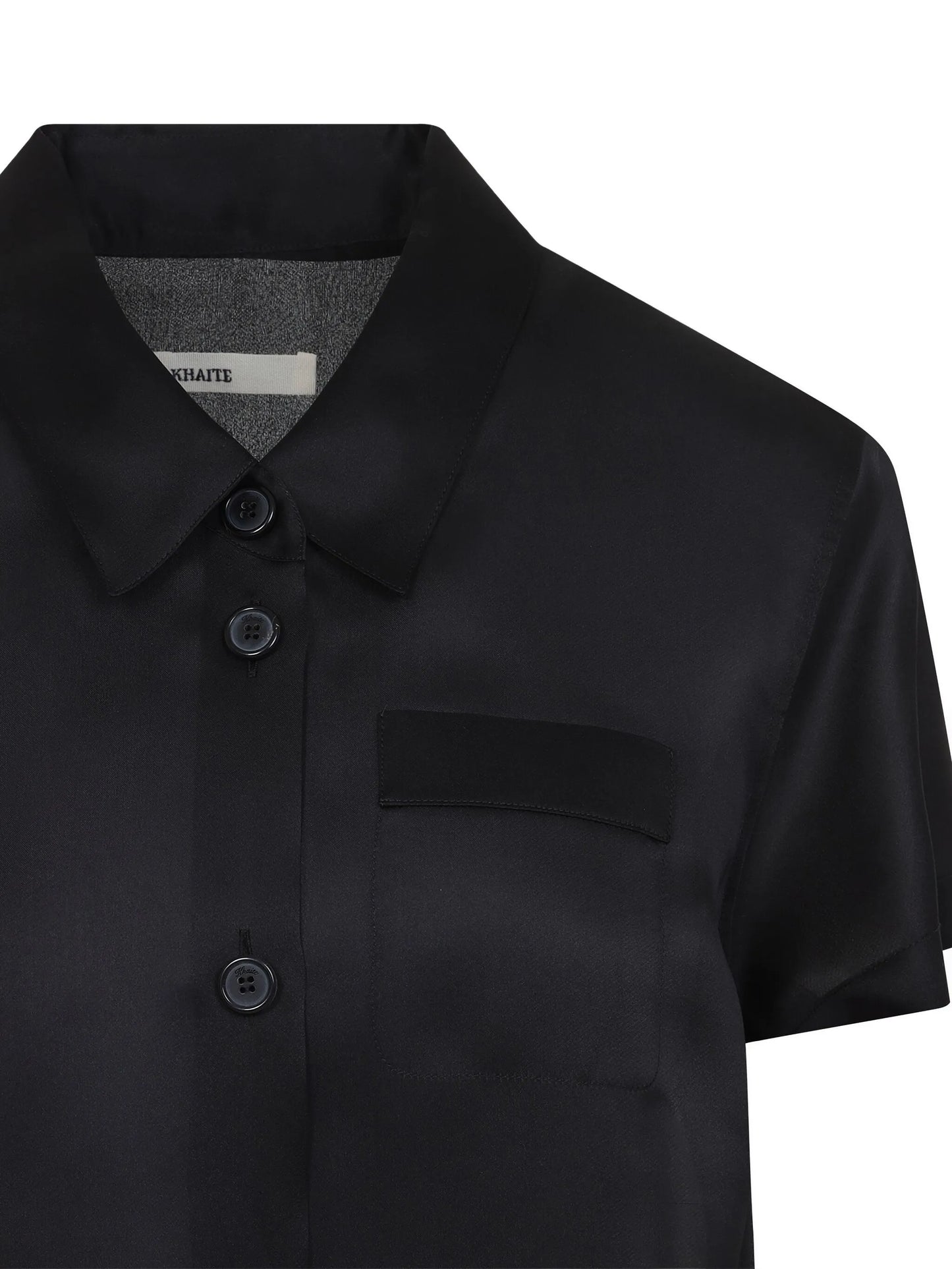 Effy button-up short-sleeve dress