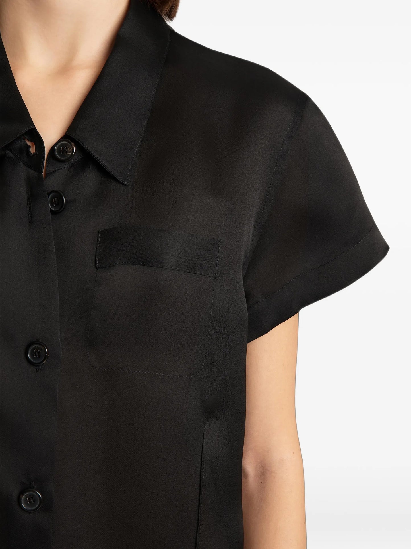 Effy button-up short-sleeve dress