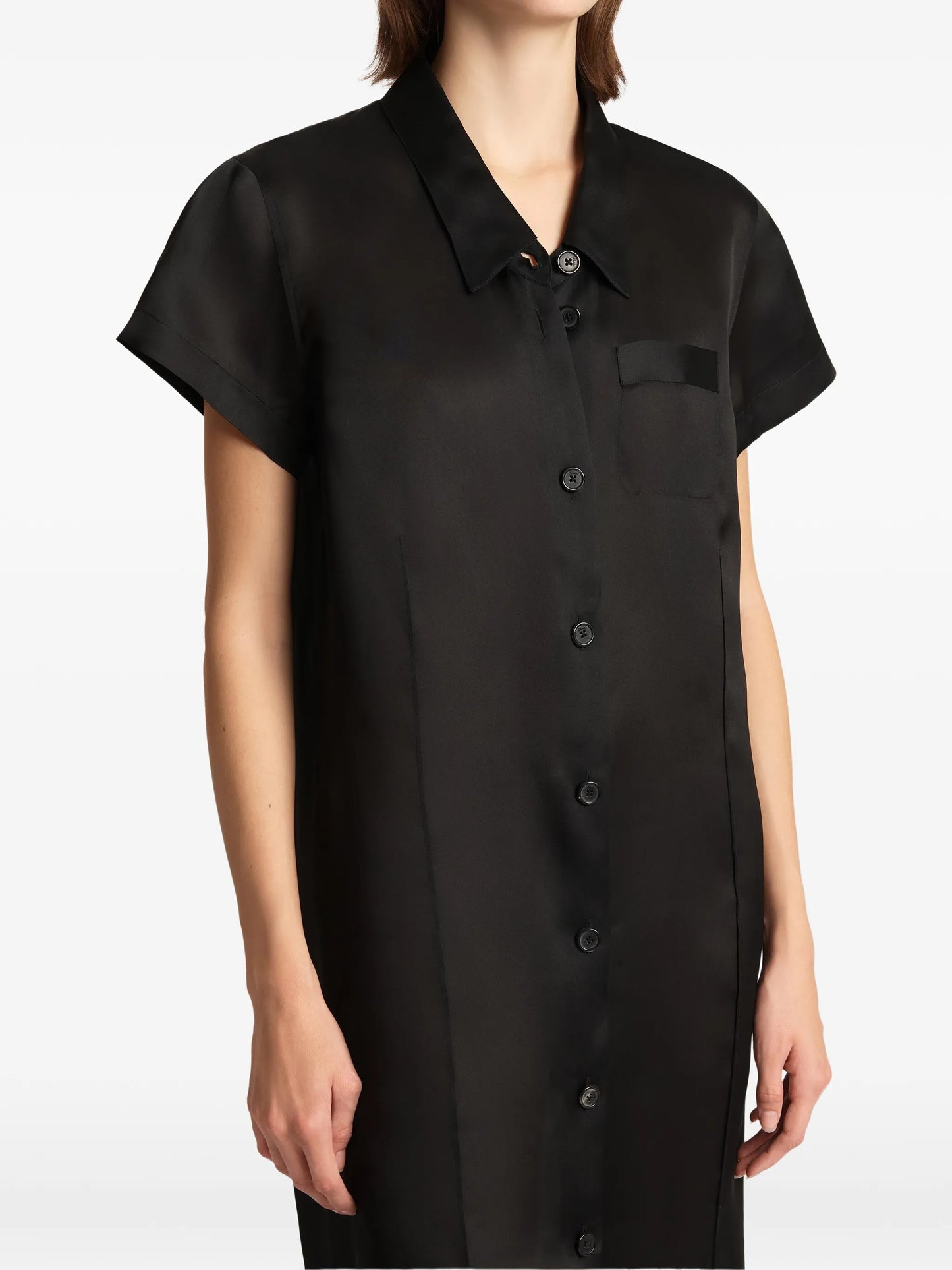 Effy button-up short-sleeve dress