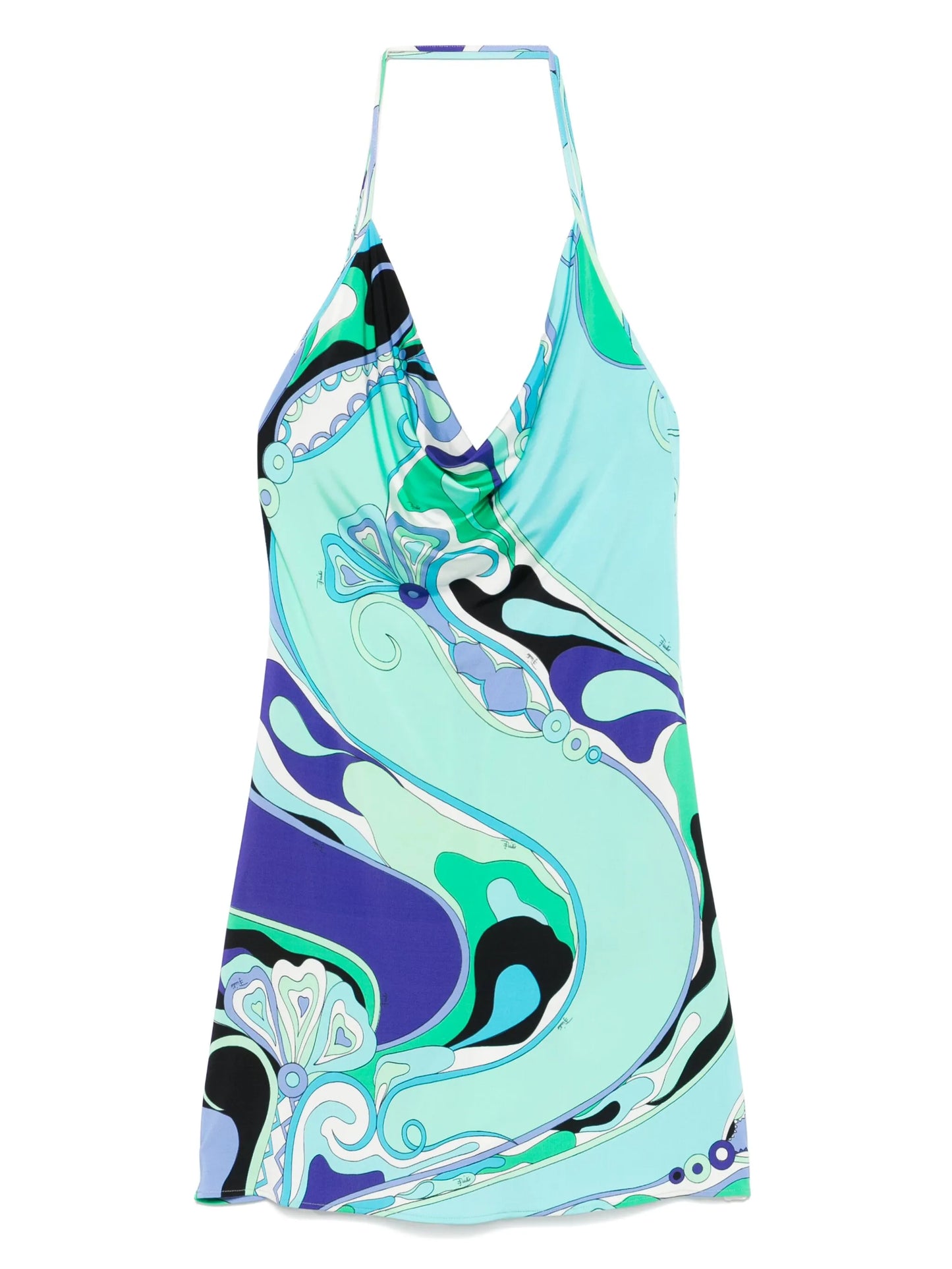 printed mini dress