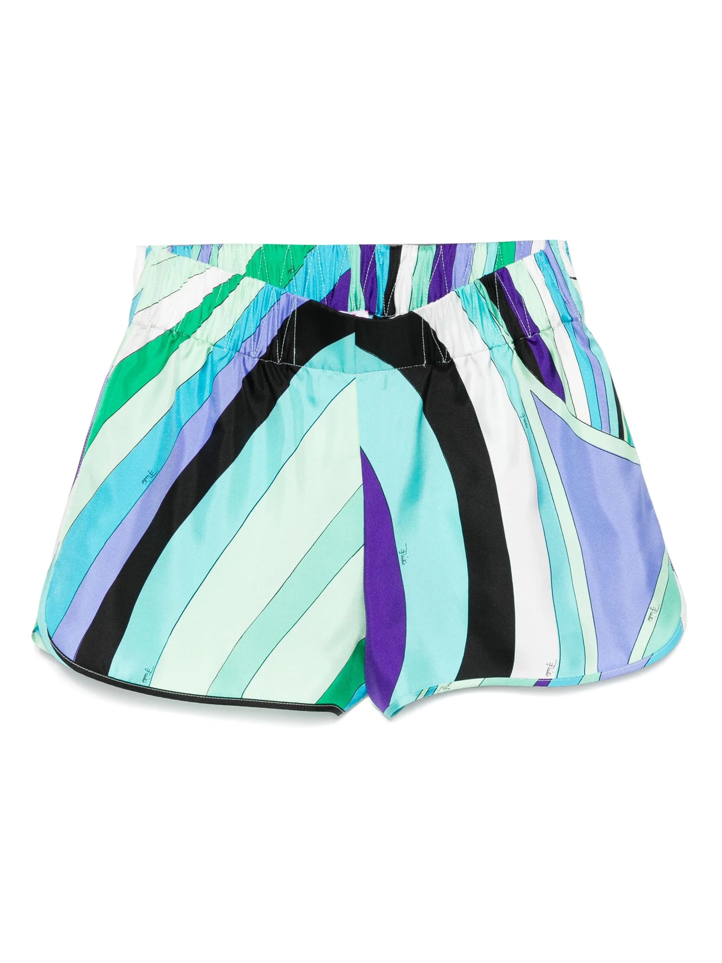 Iride-print shorts