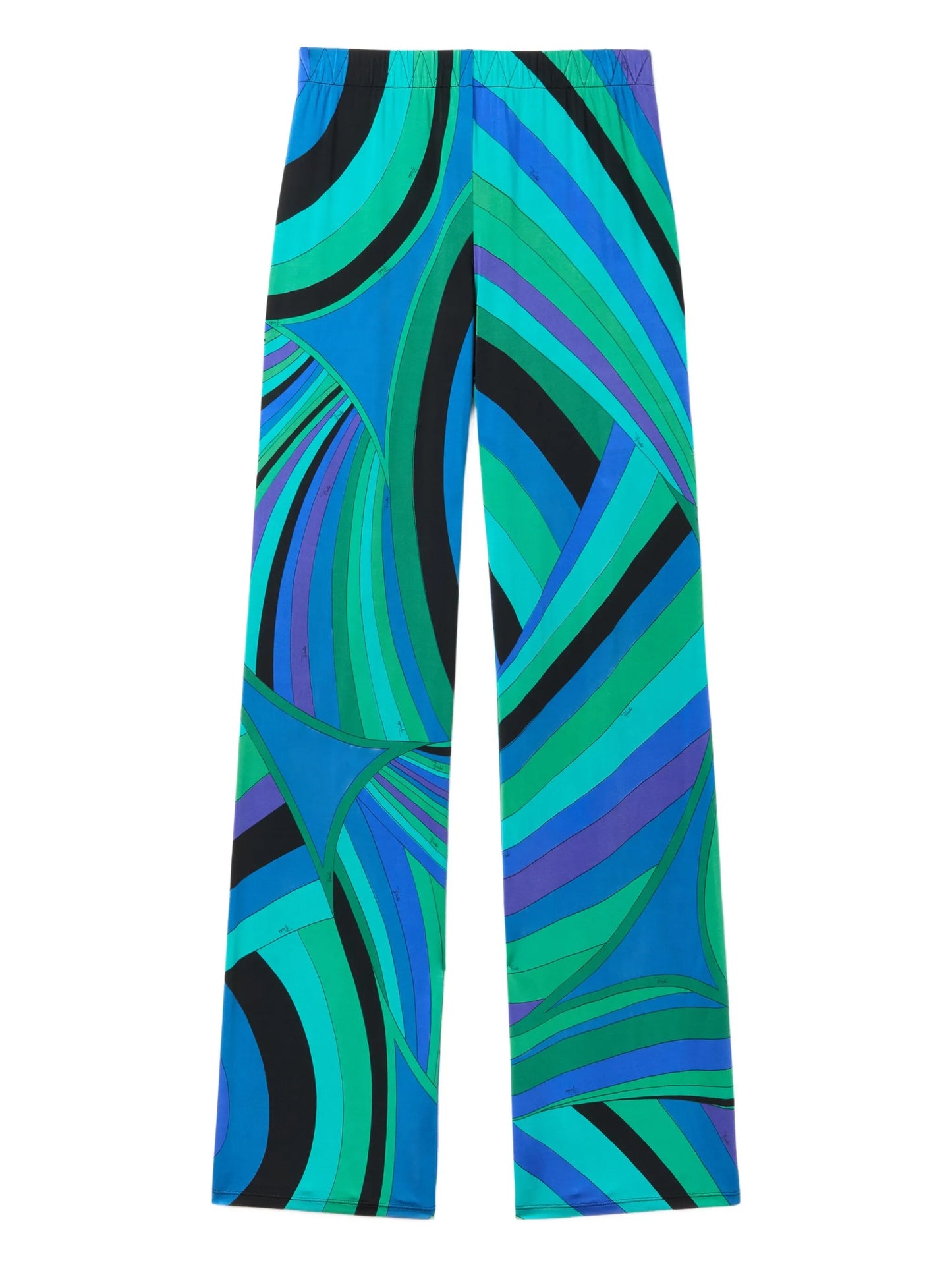 Iride-print trousers