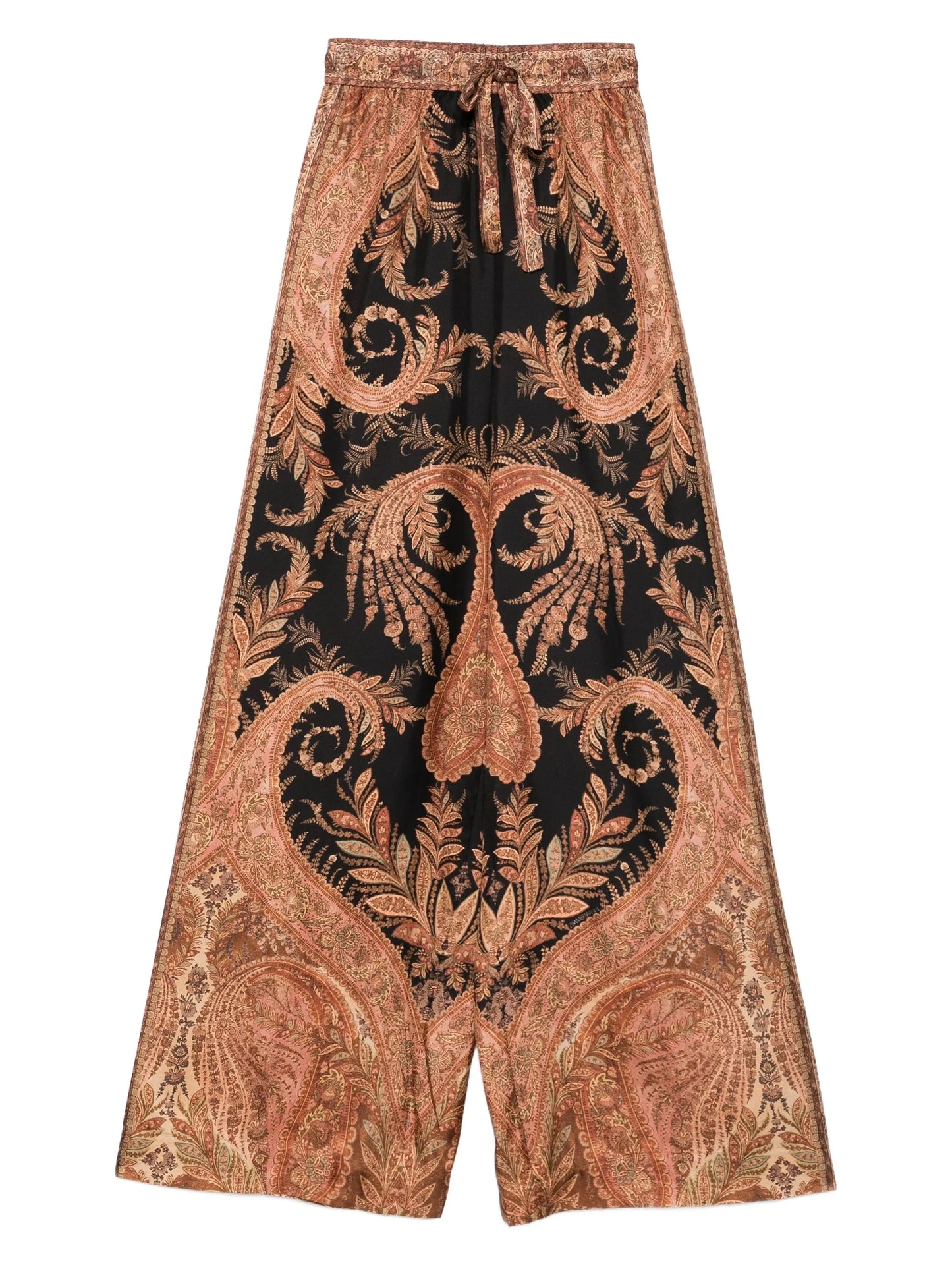 paisley-print drawstring trousers