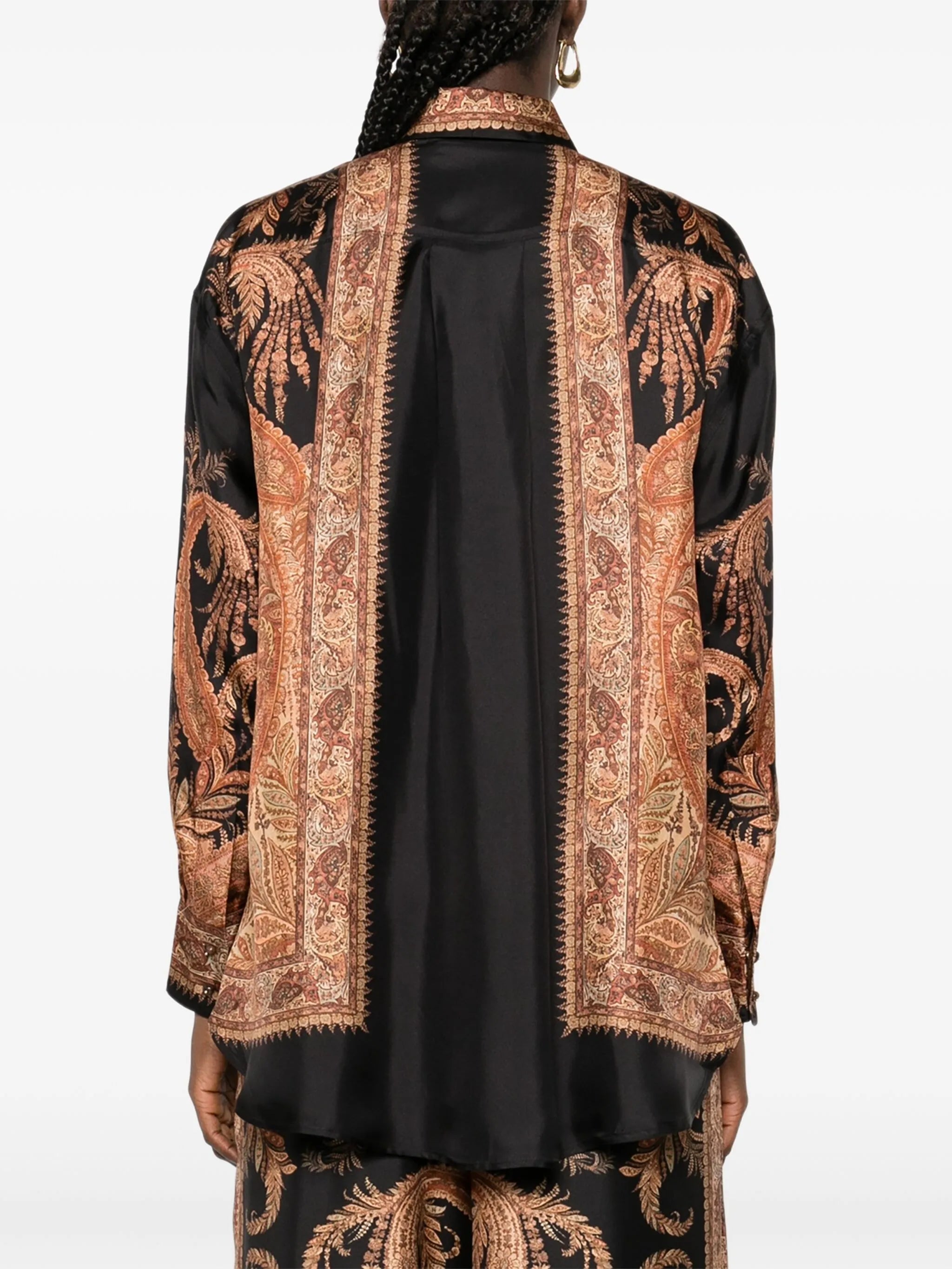 paisley-print shirt