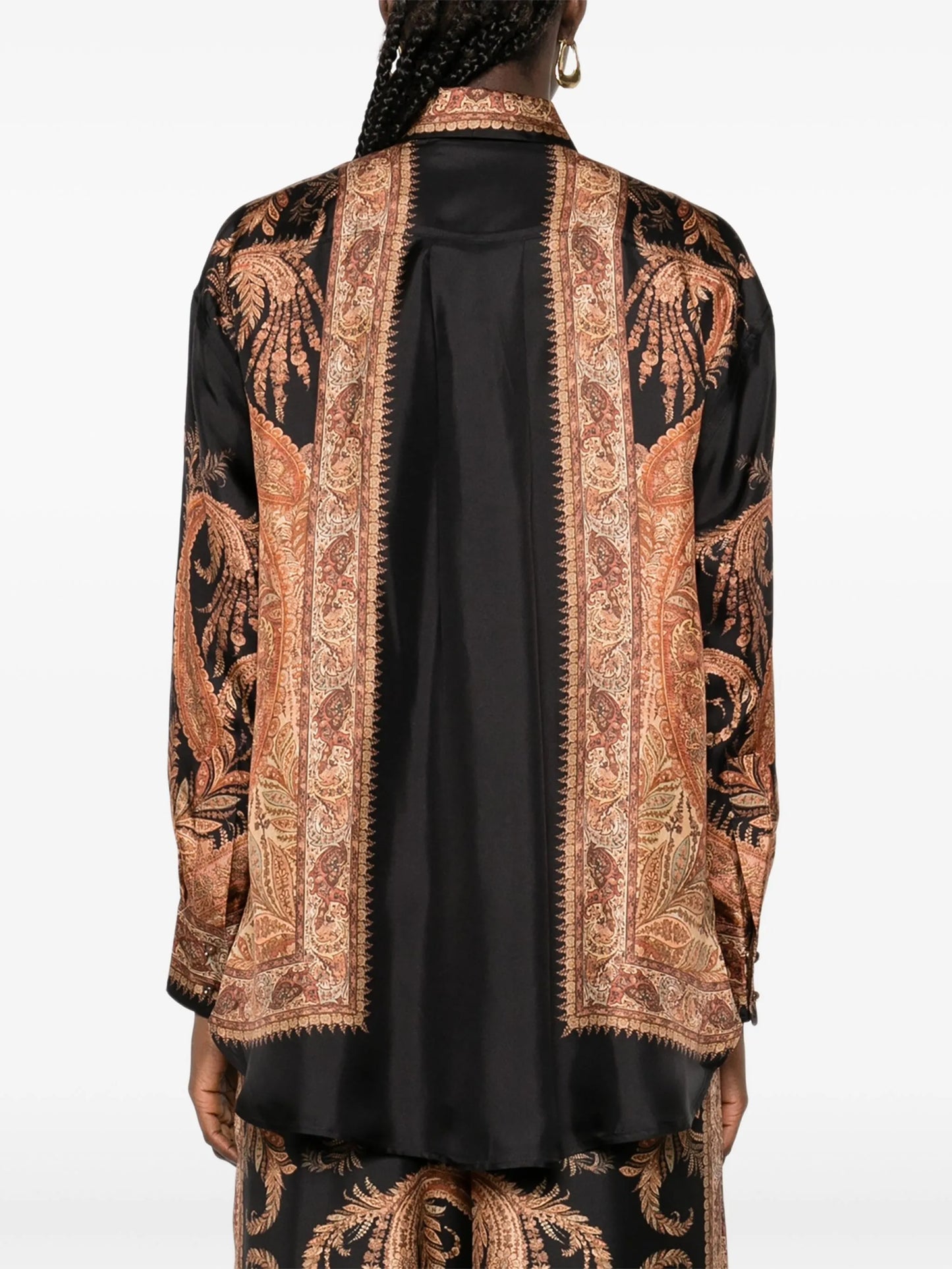 paisley-print shirt