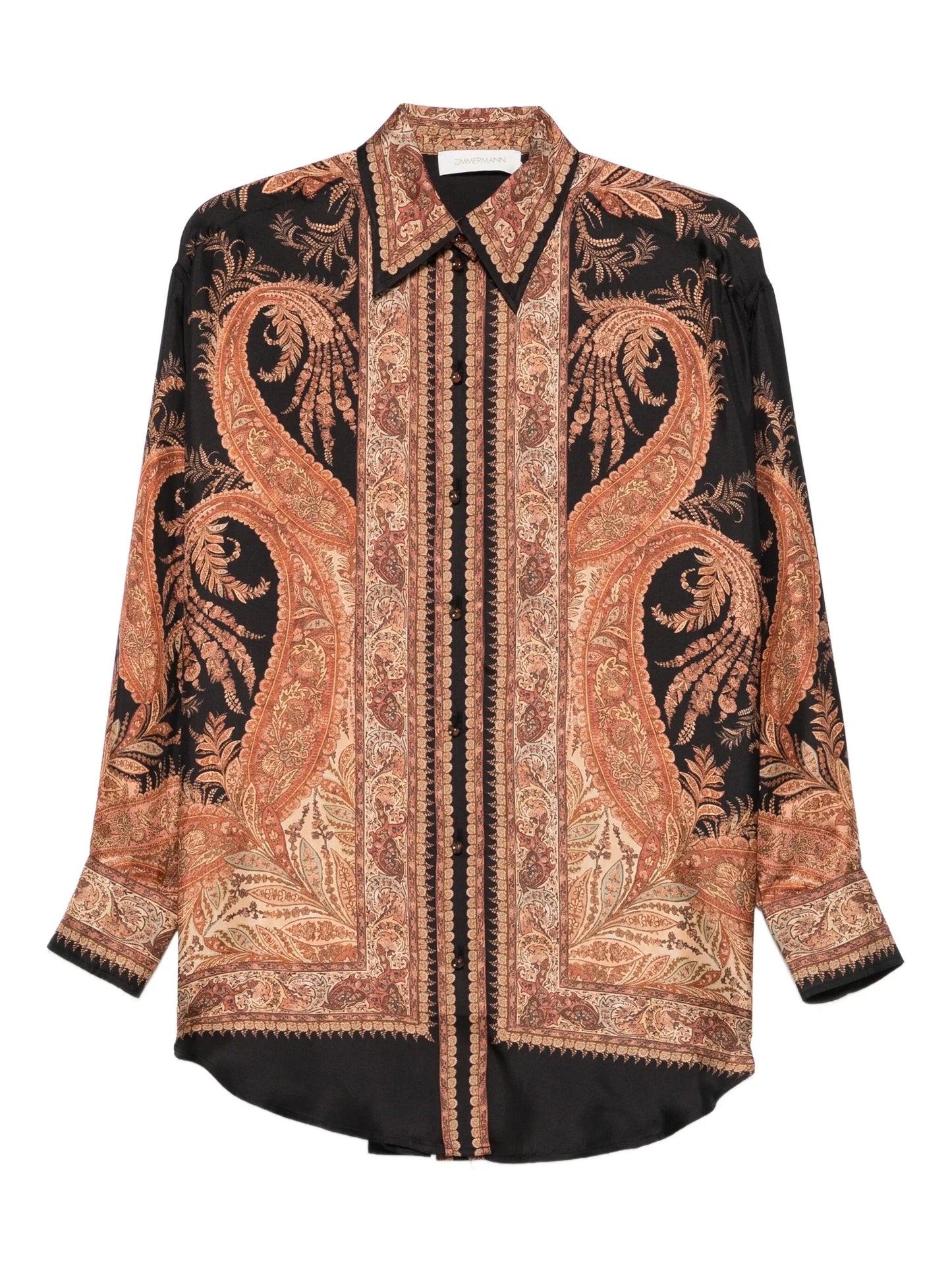 paisley-print shirt