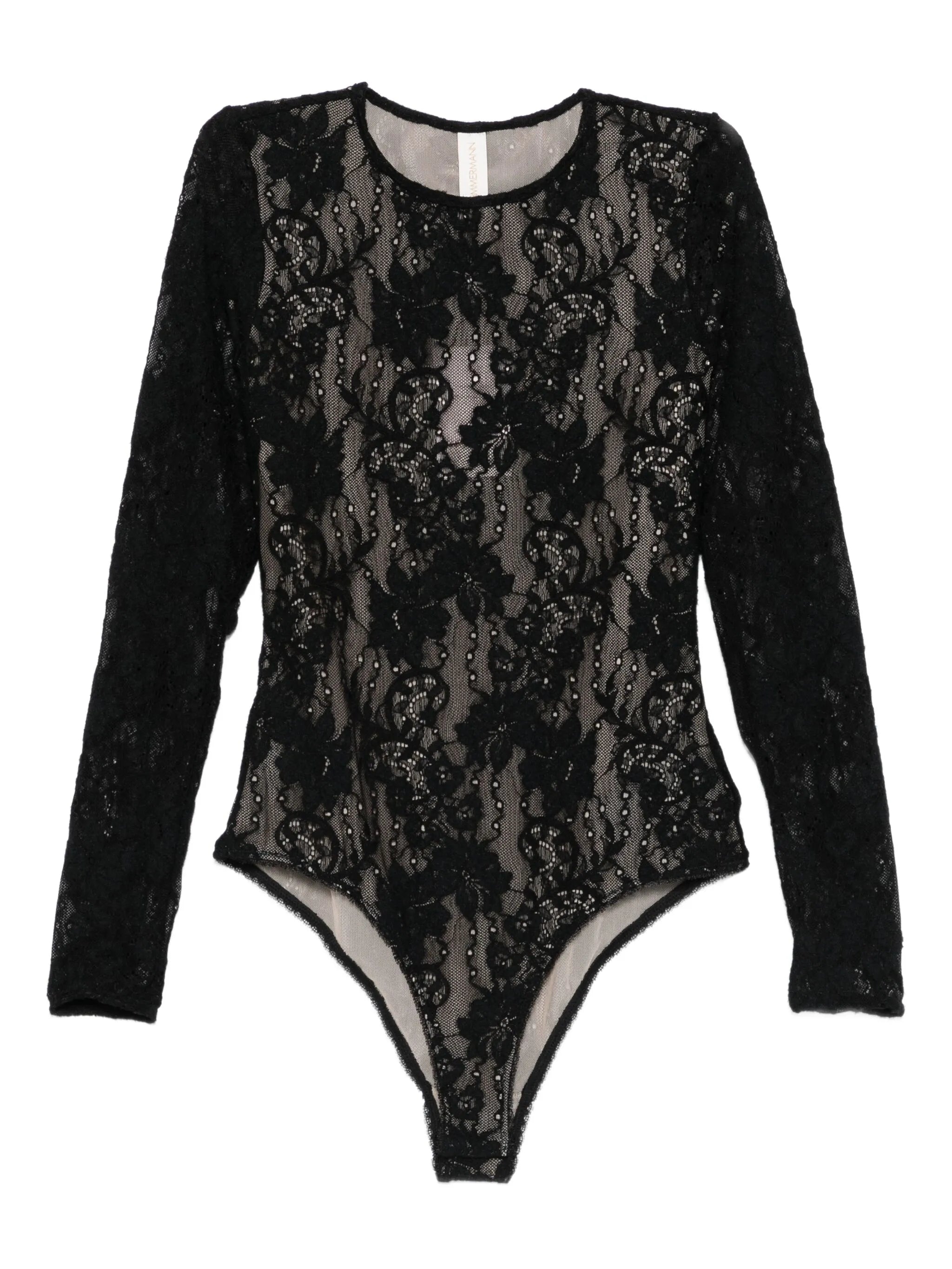 floral-lace bodysuit