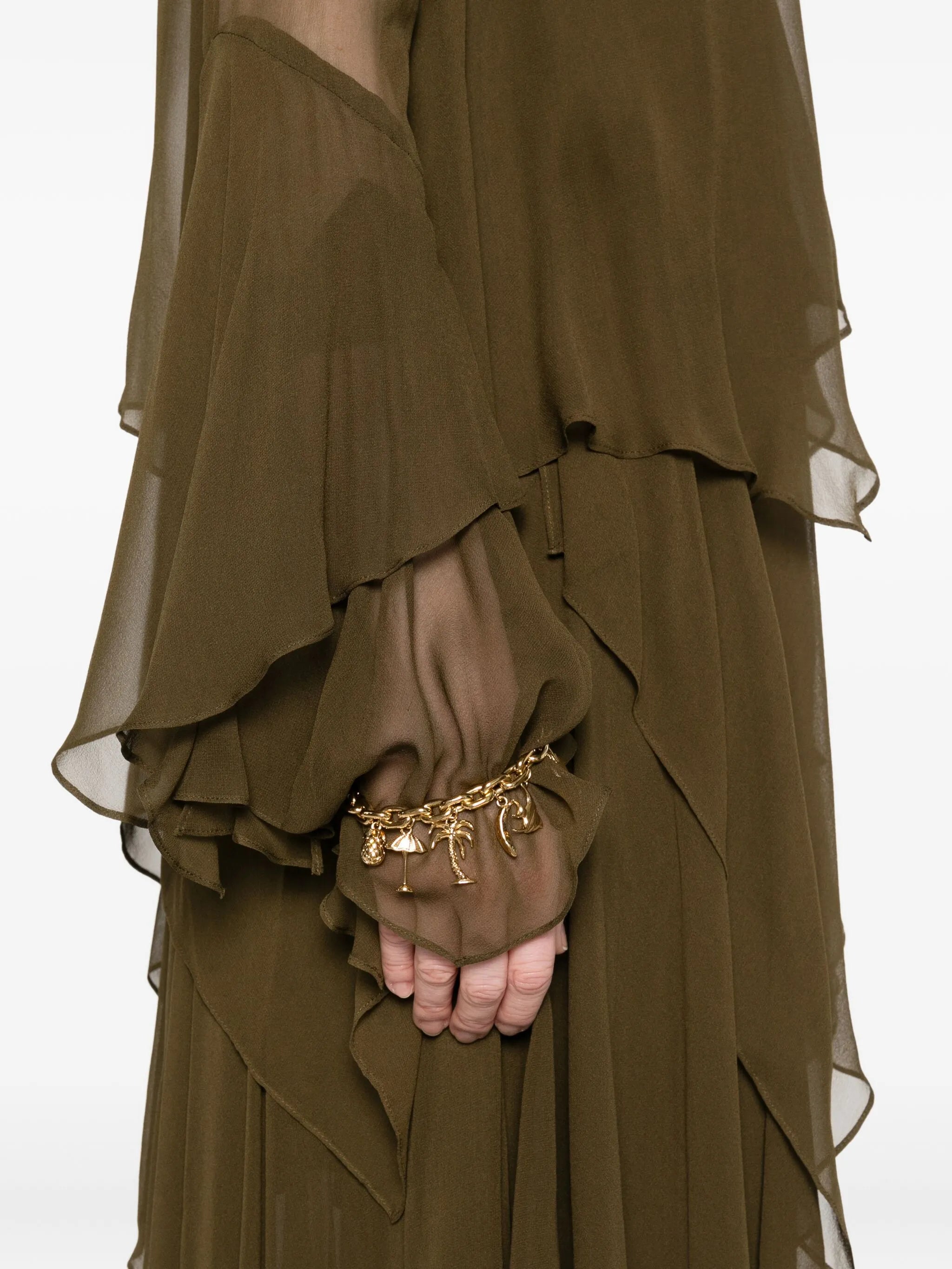 cascading-ruffle maxi dress