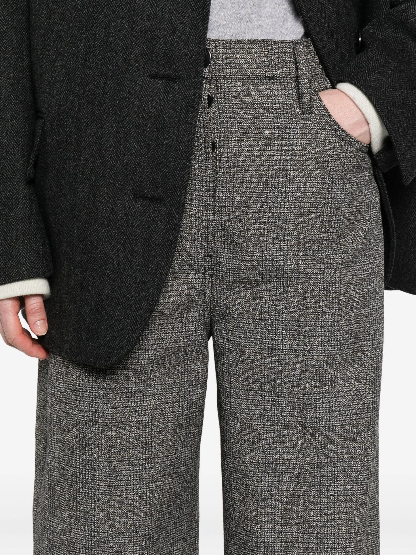 checked trousers