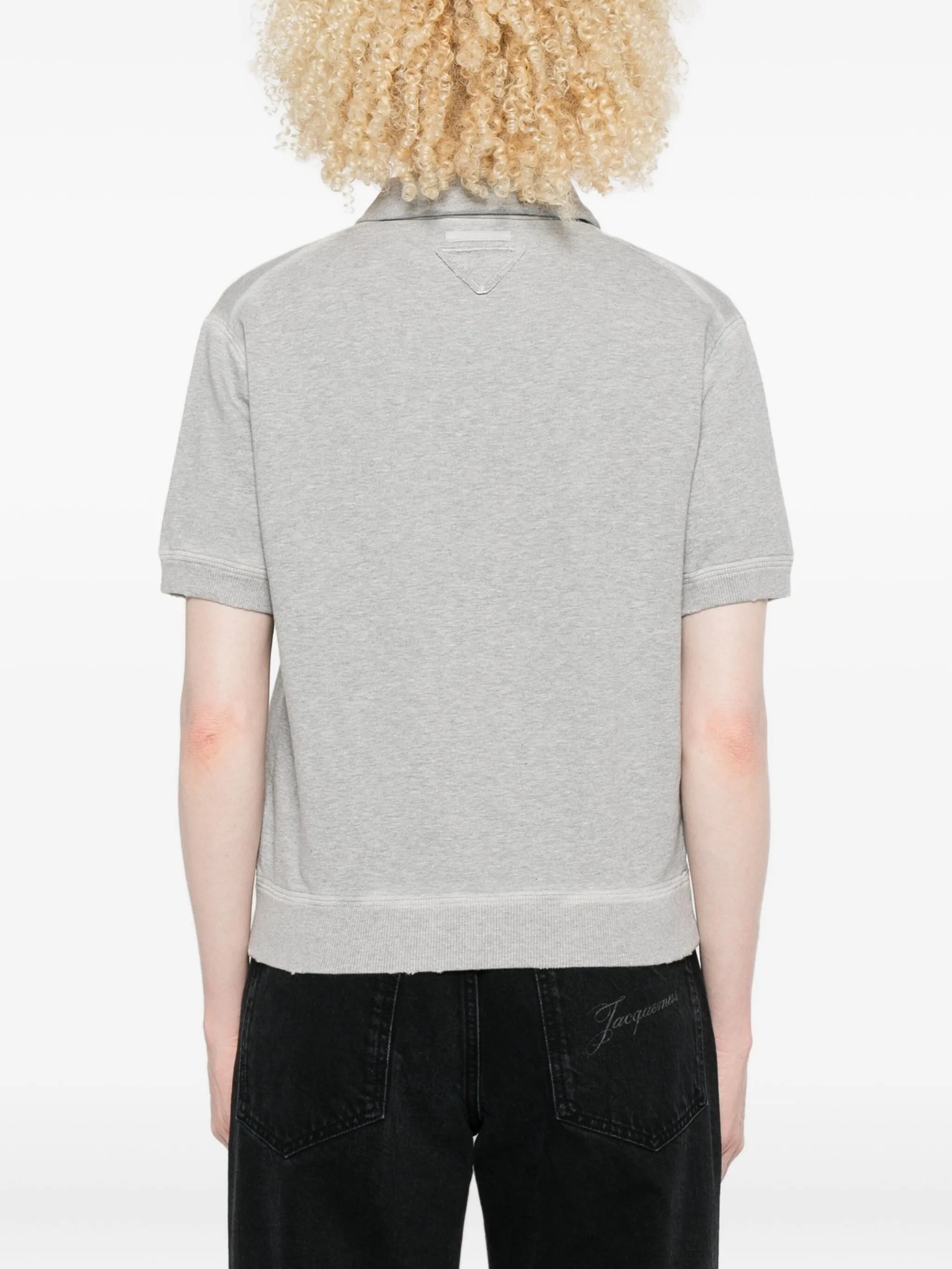logo-print polo top