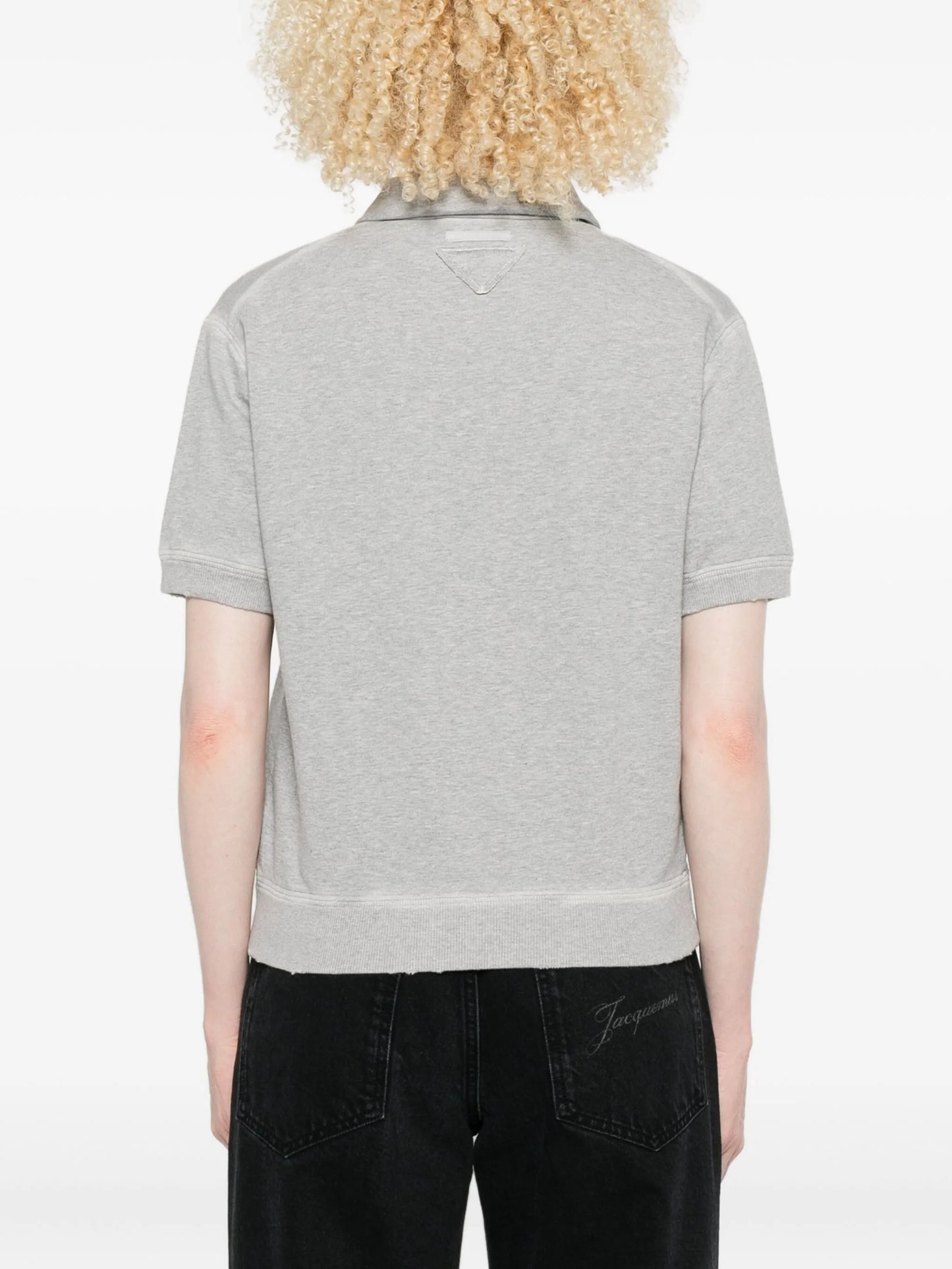 logo-print polo top