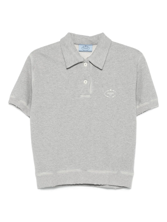 logo-print polo top