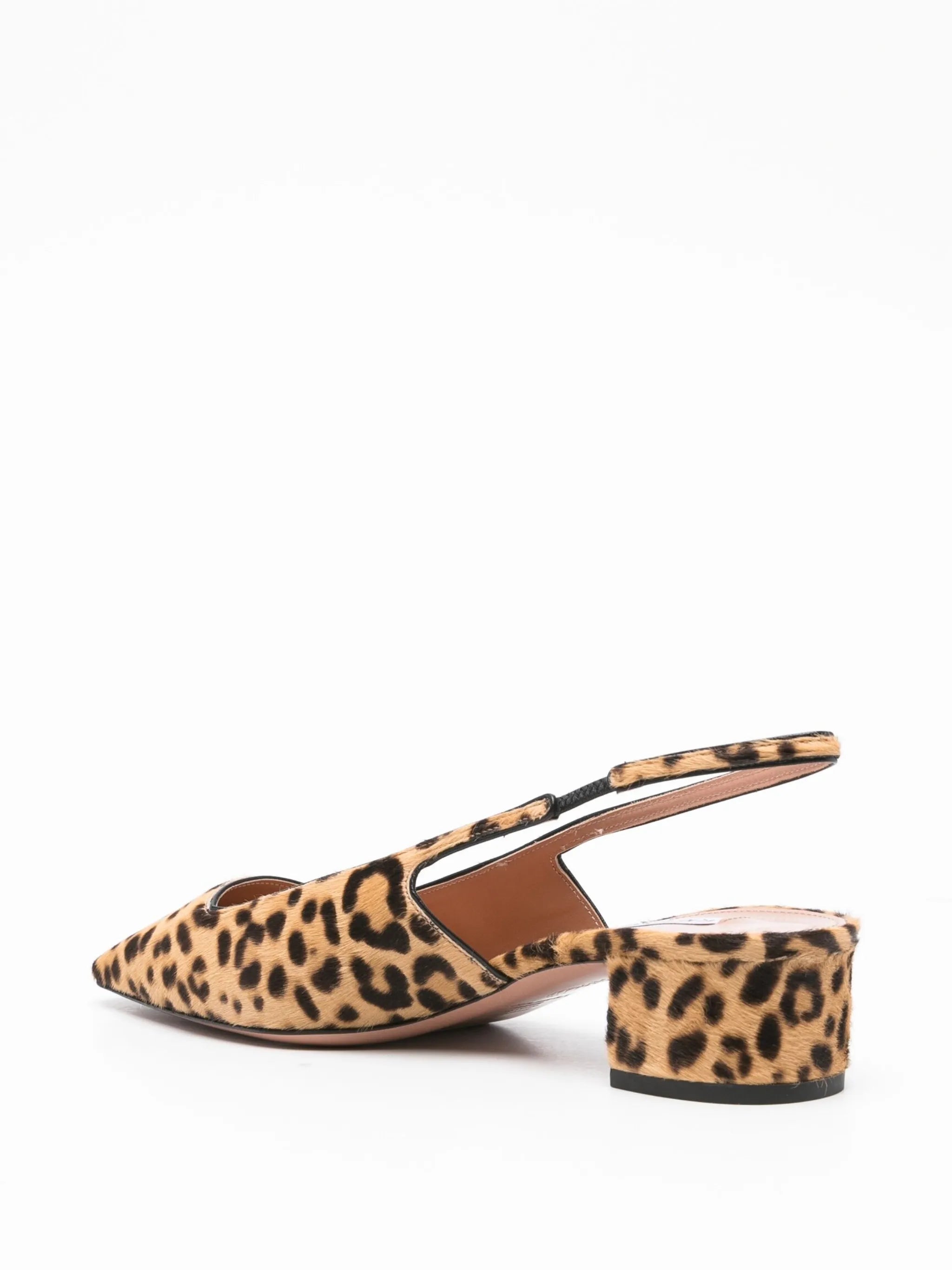 leopard slingback pumps
