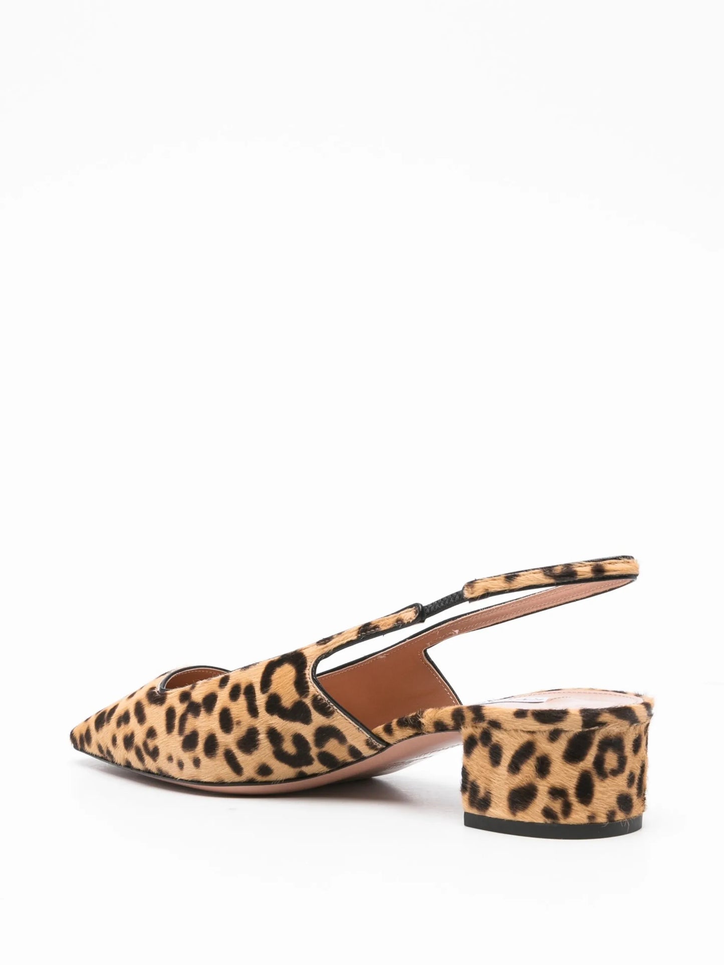 leopard slingback pumps
