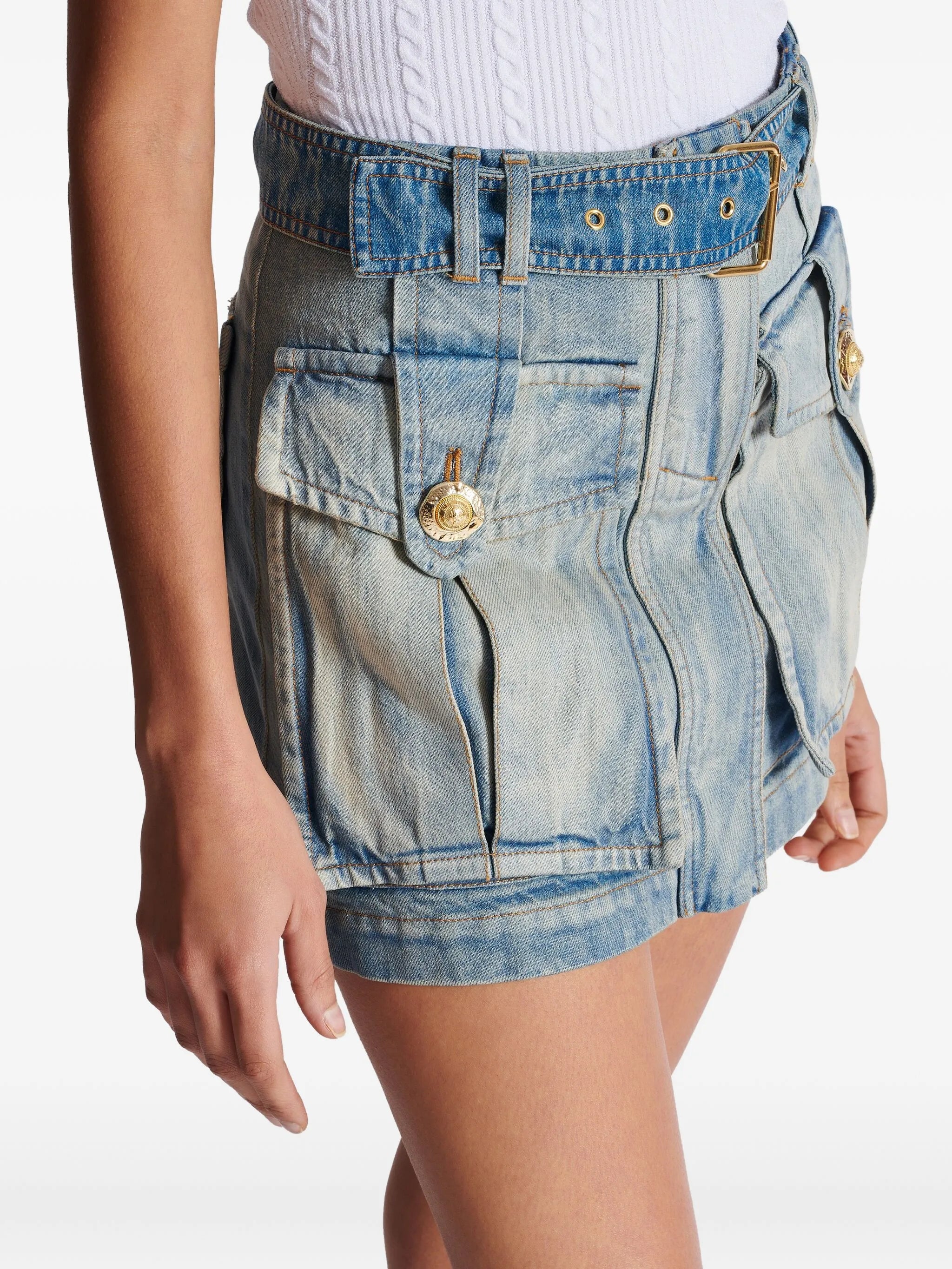 belted skirt