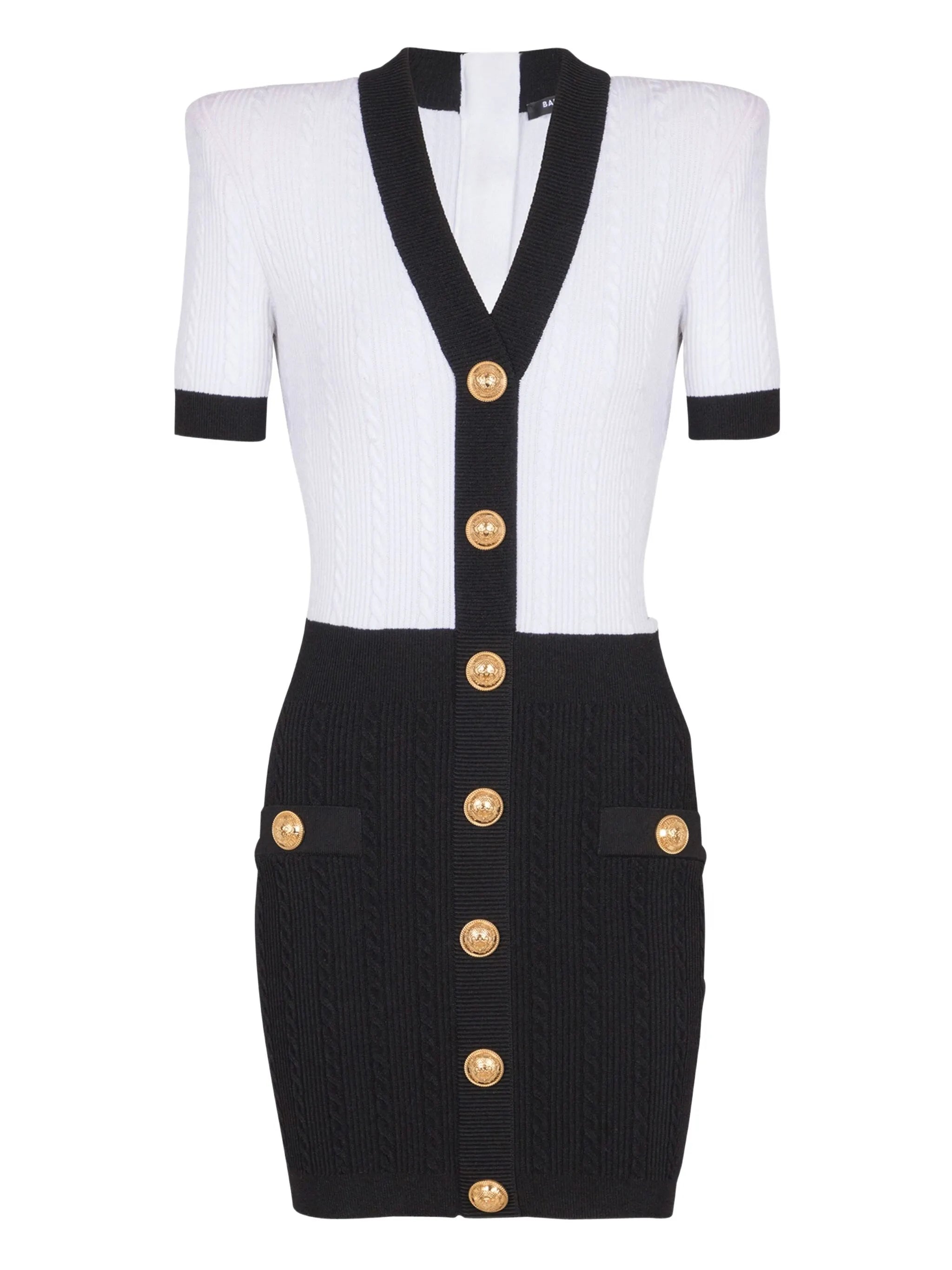 cable-knit bodycon mini dress