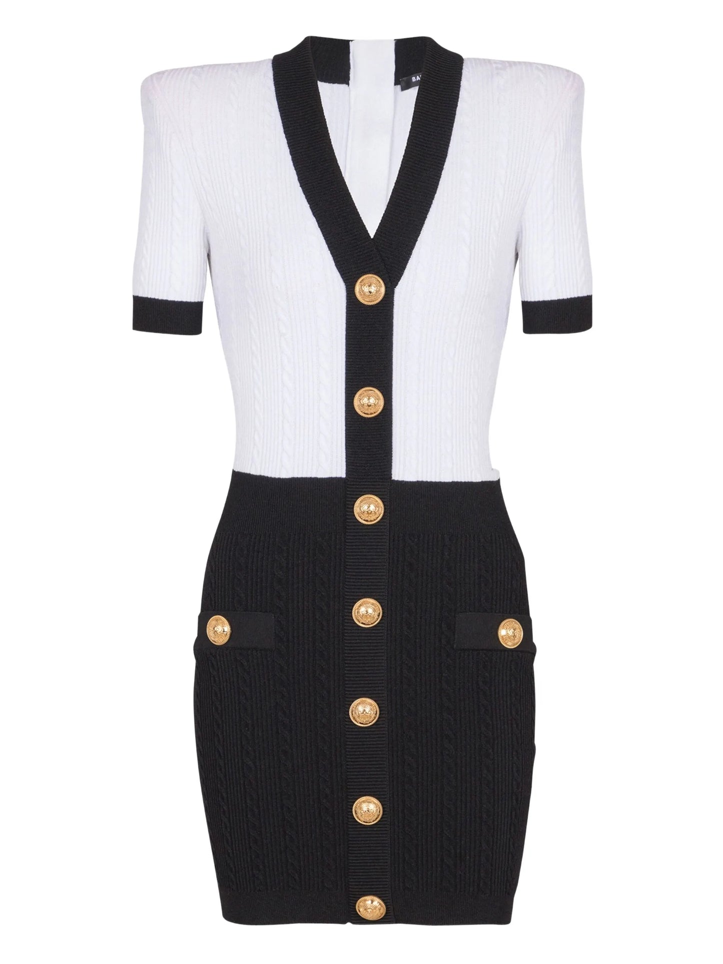 cable-knit bodycon mini dress