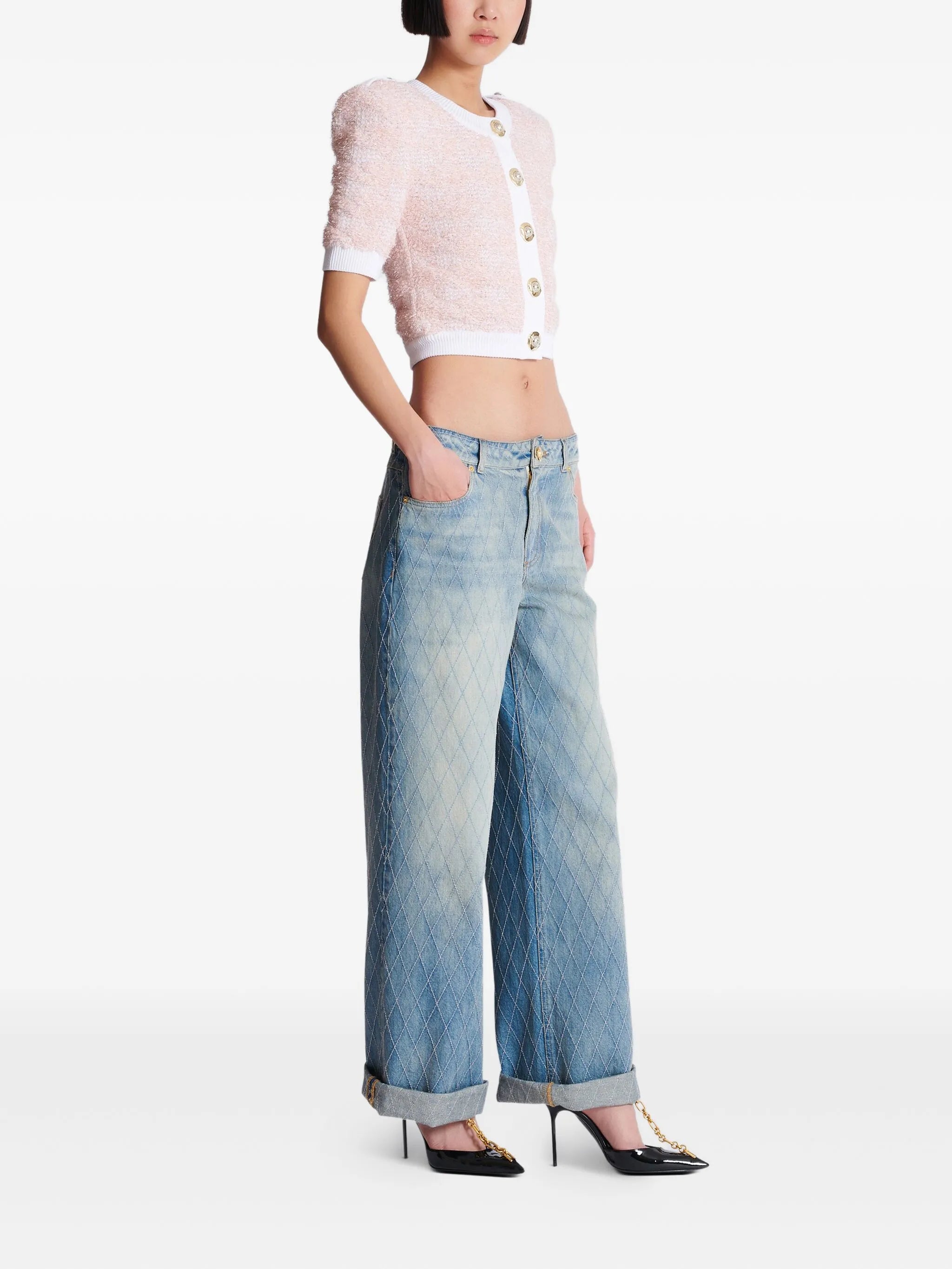 cropped cardigan