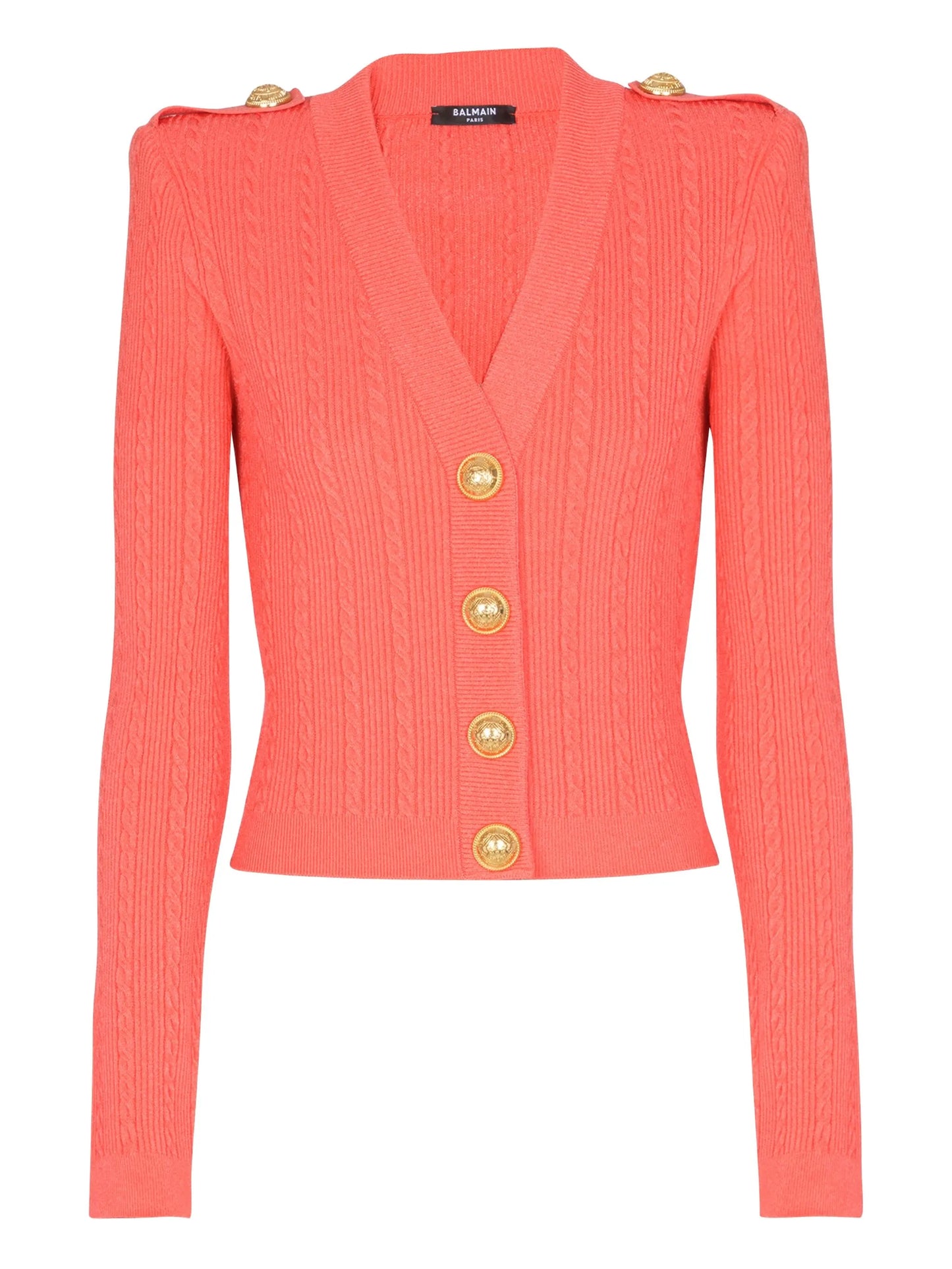 cable-knit cardigan