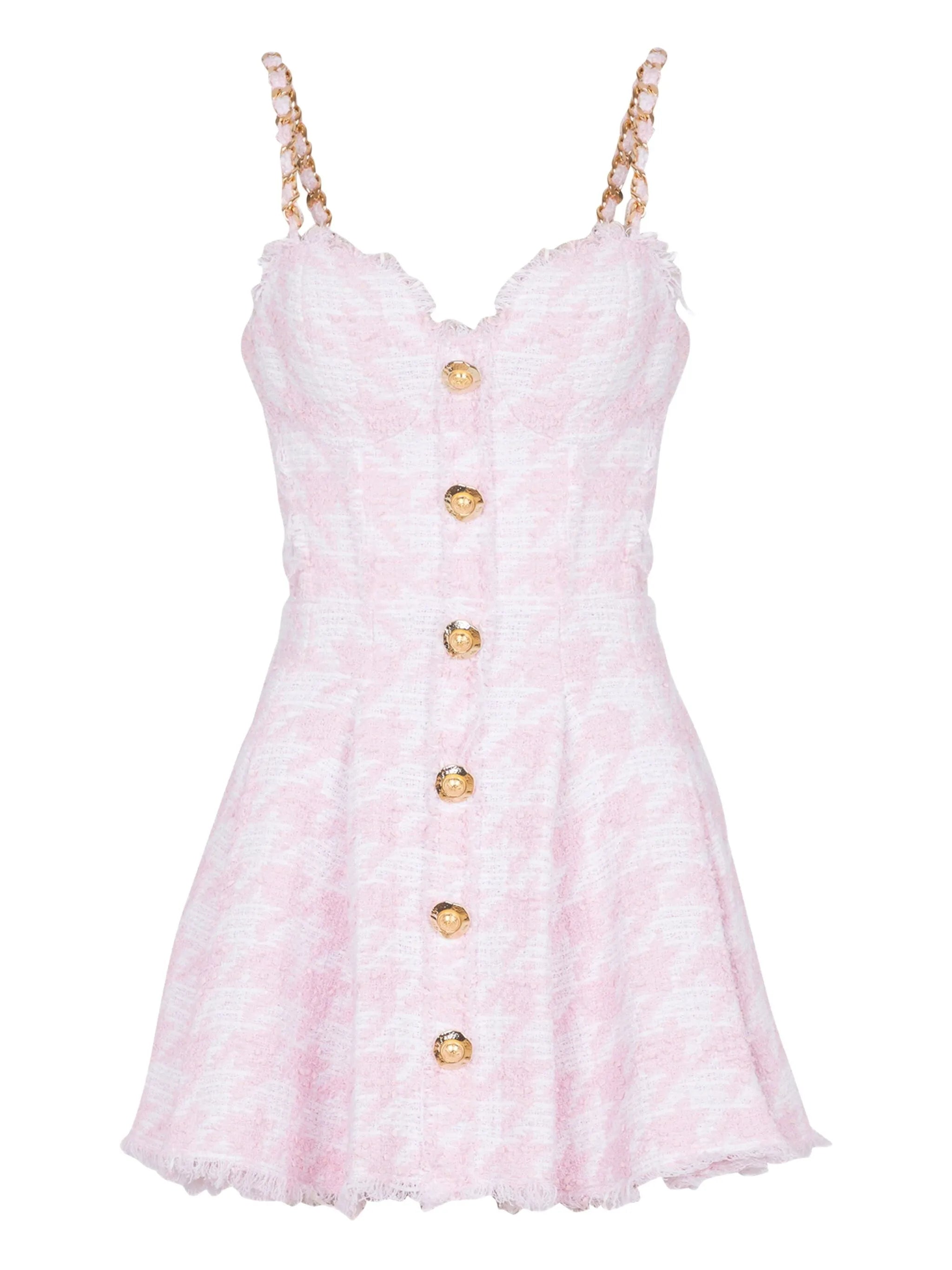 tweed A-line mini dress