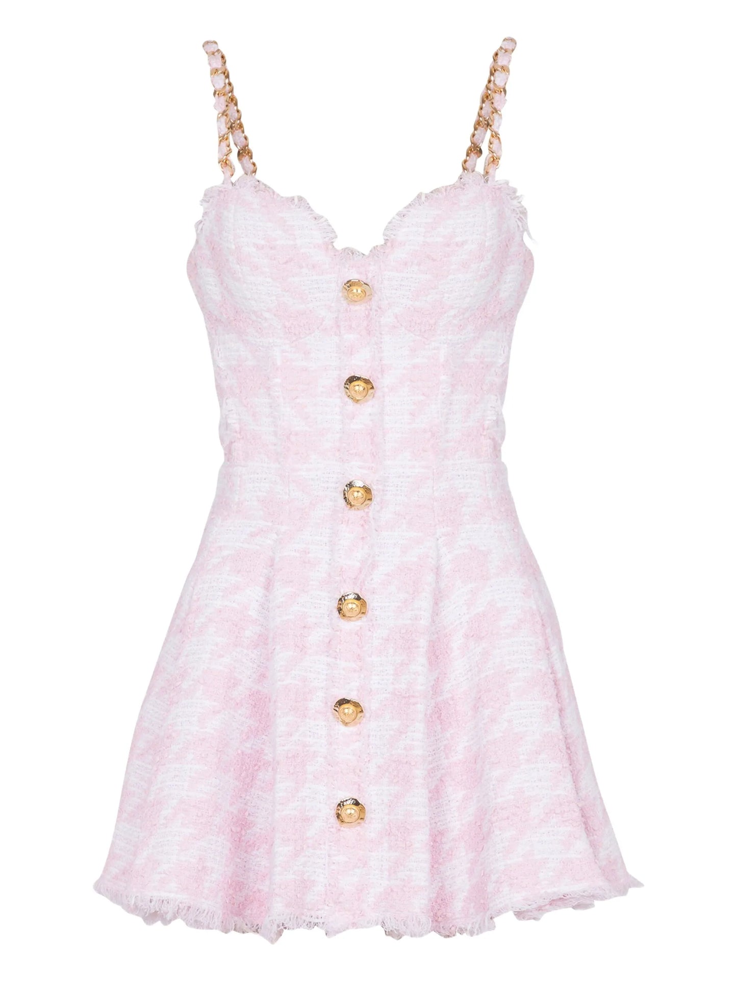 tweed A-line mini dress