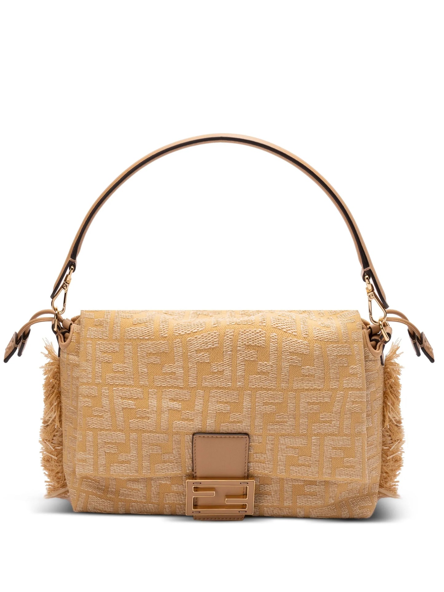 Zucca Mamma fringed canvas shoulder bag