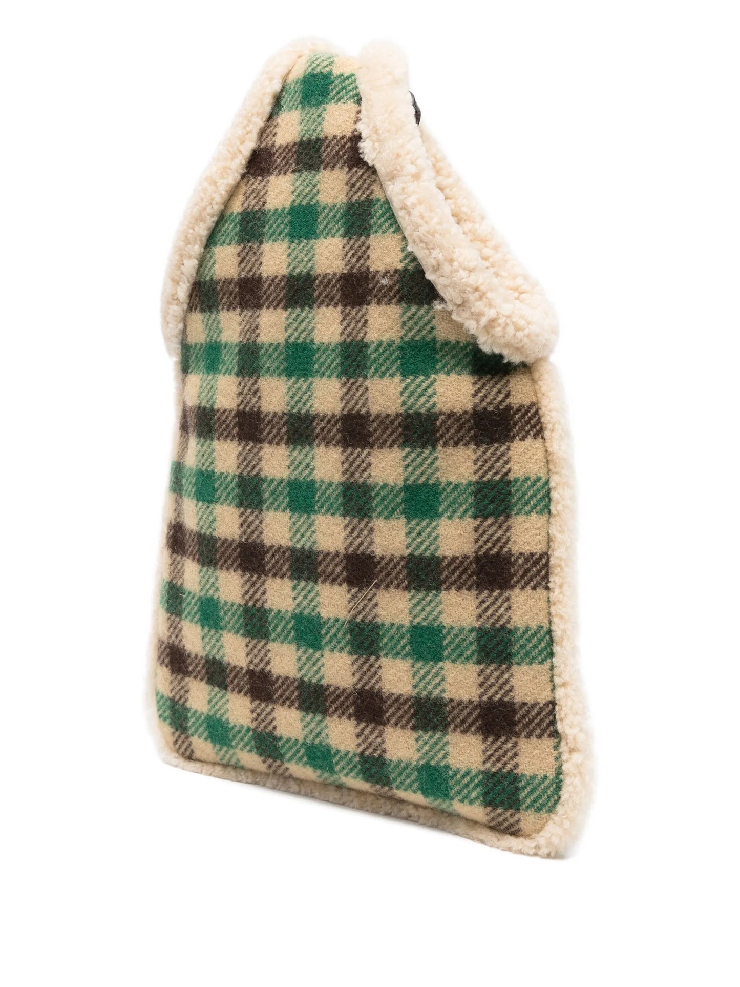 tartan shearting-tream pouch bag