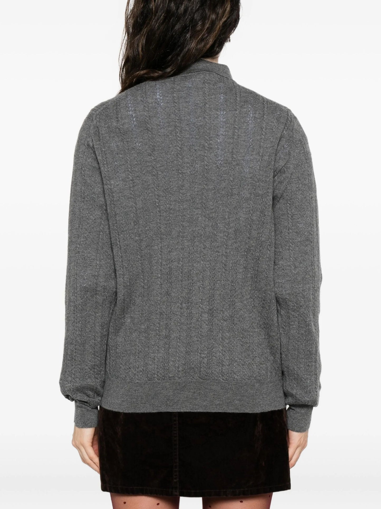 cashmere polo sweater
