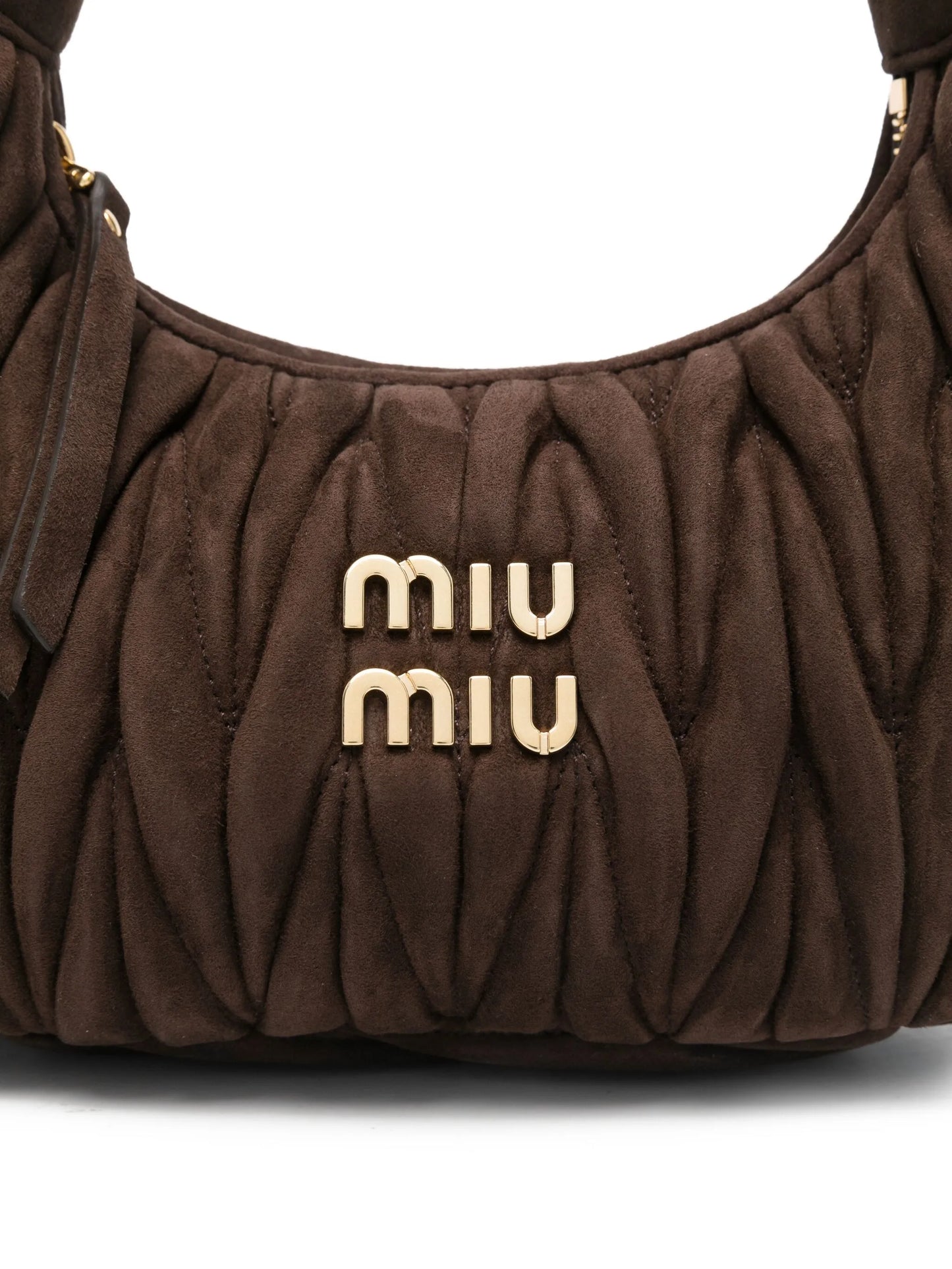 Wander matelassé suede tote bag