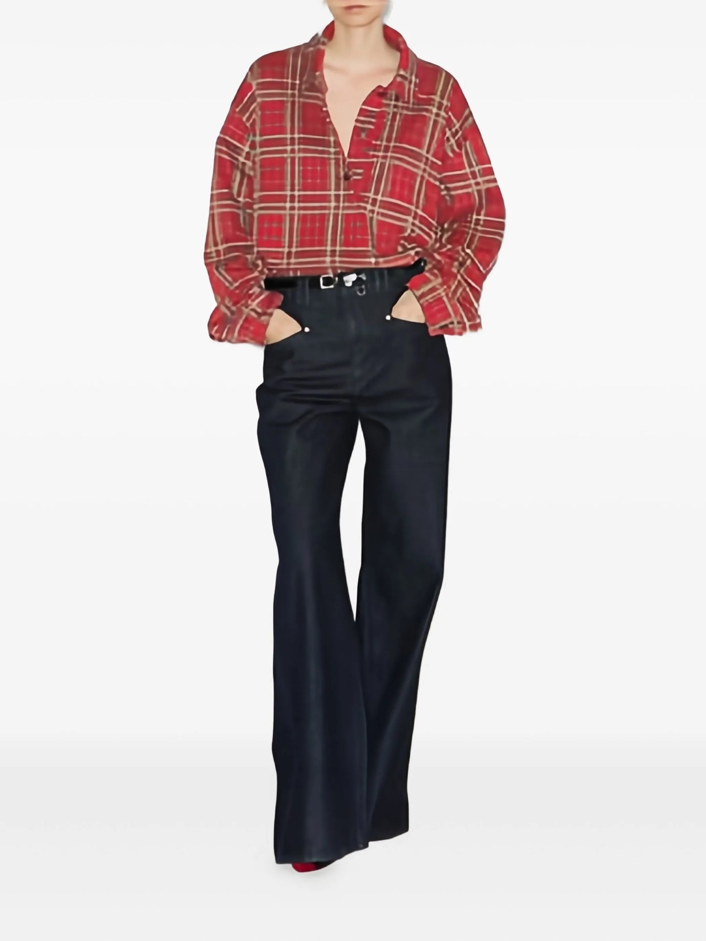 Bruna checked cotton shirt