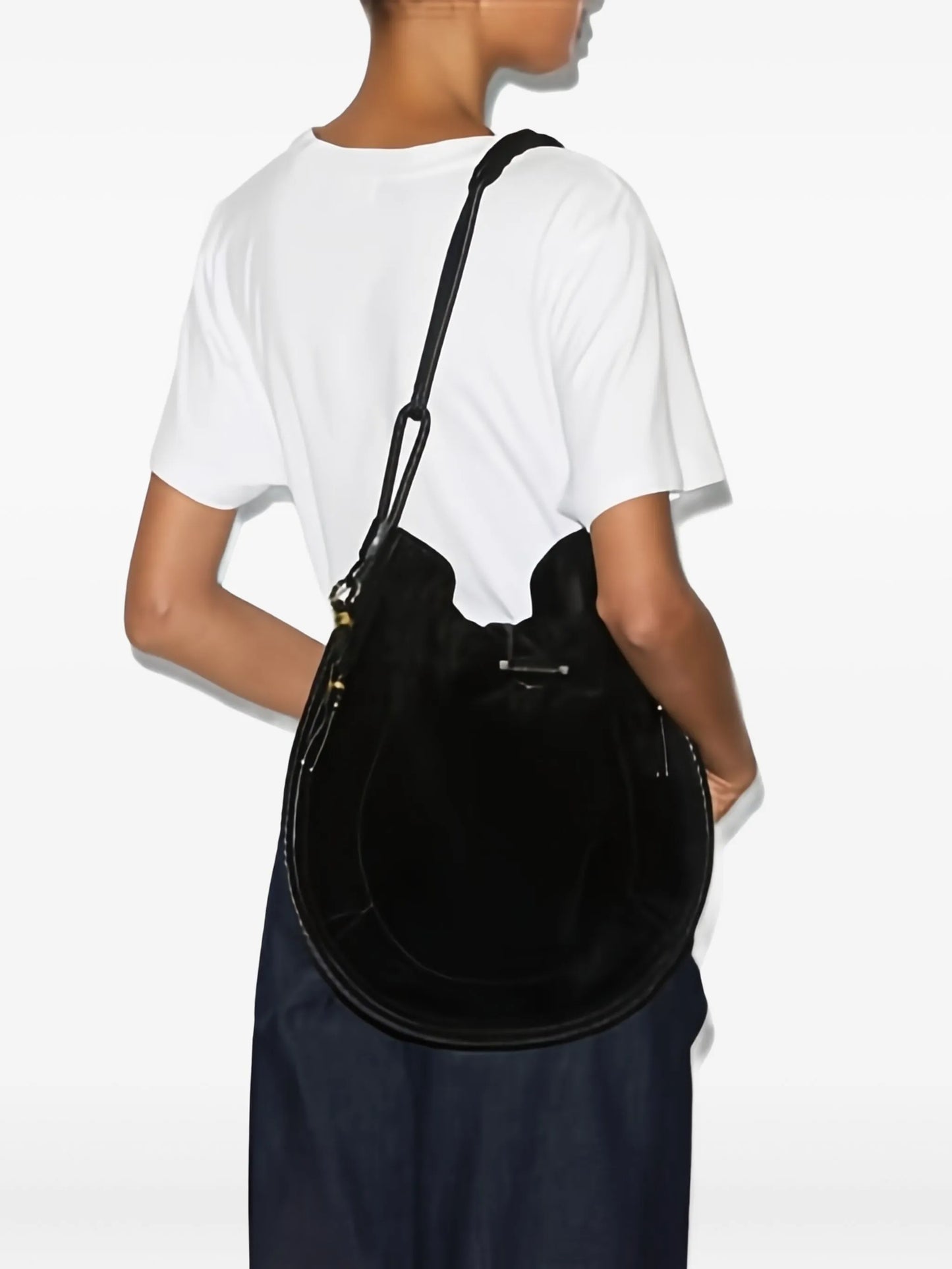 Oskan suede shoulder bag