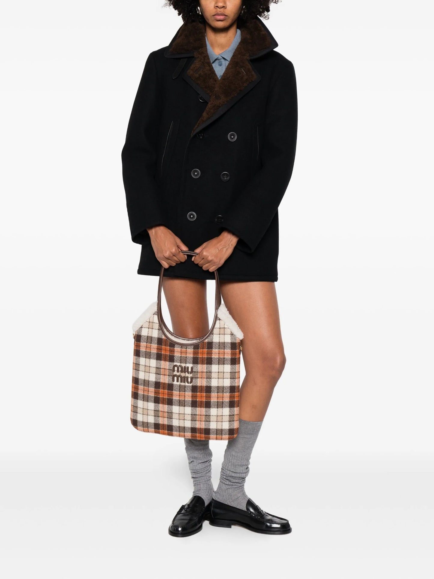 tartan tote bag