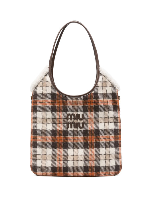 tartan tote bag