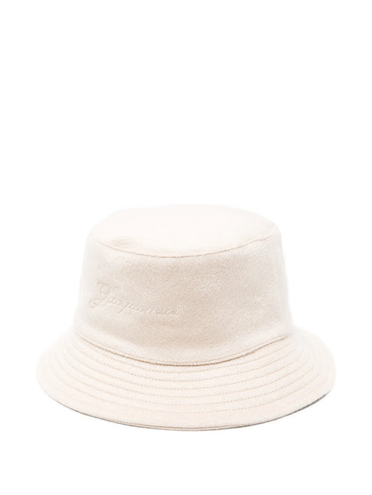 embroidered-logo bucket hat
