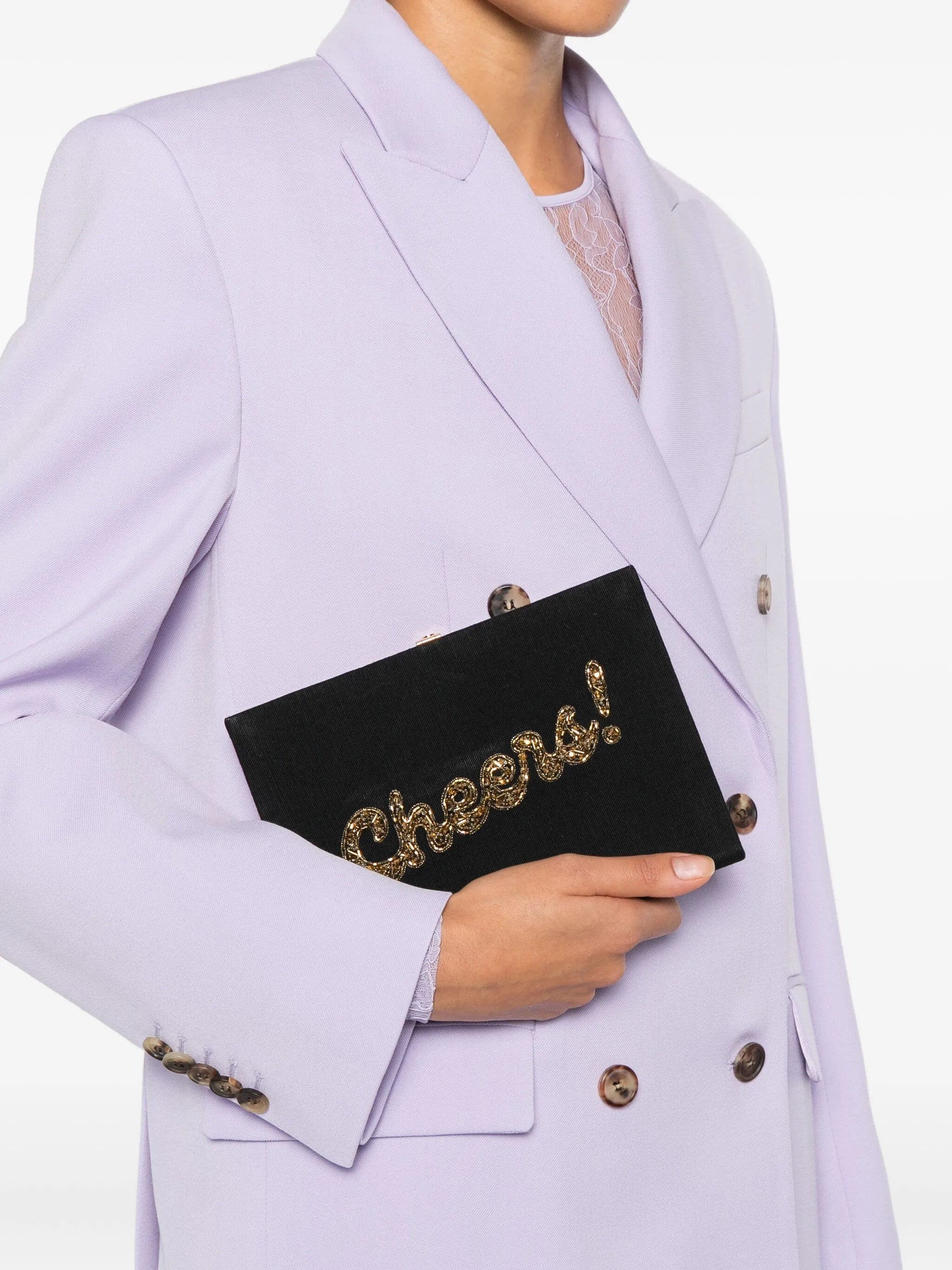 Cheers beaded mini bag