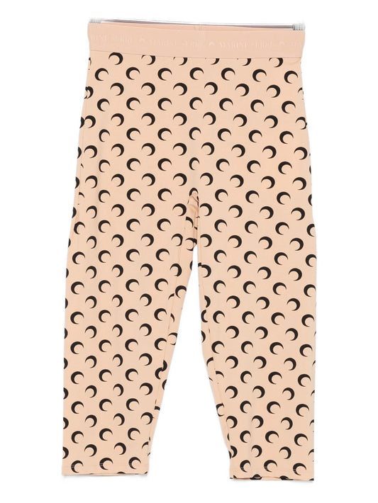 moon-print cropped trousers
