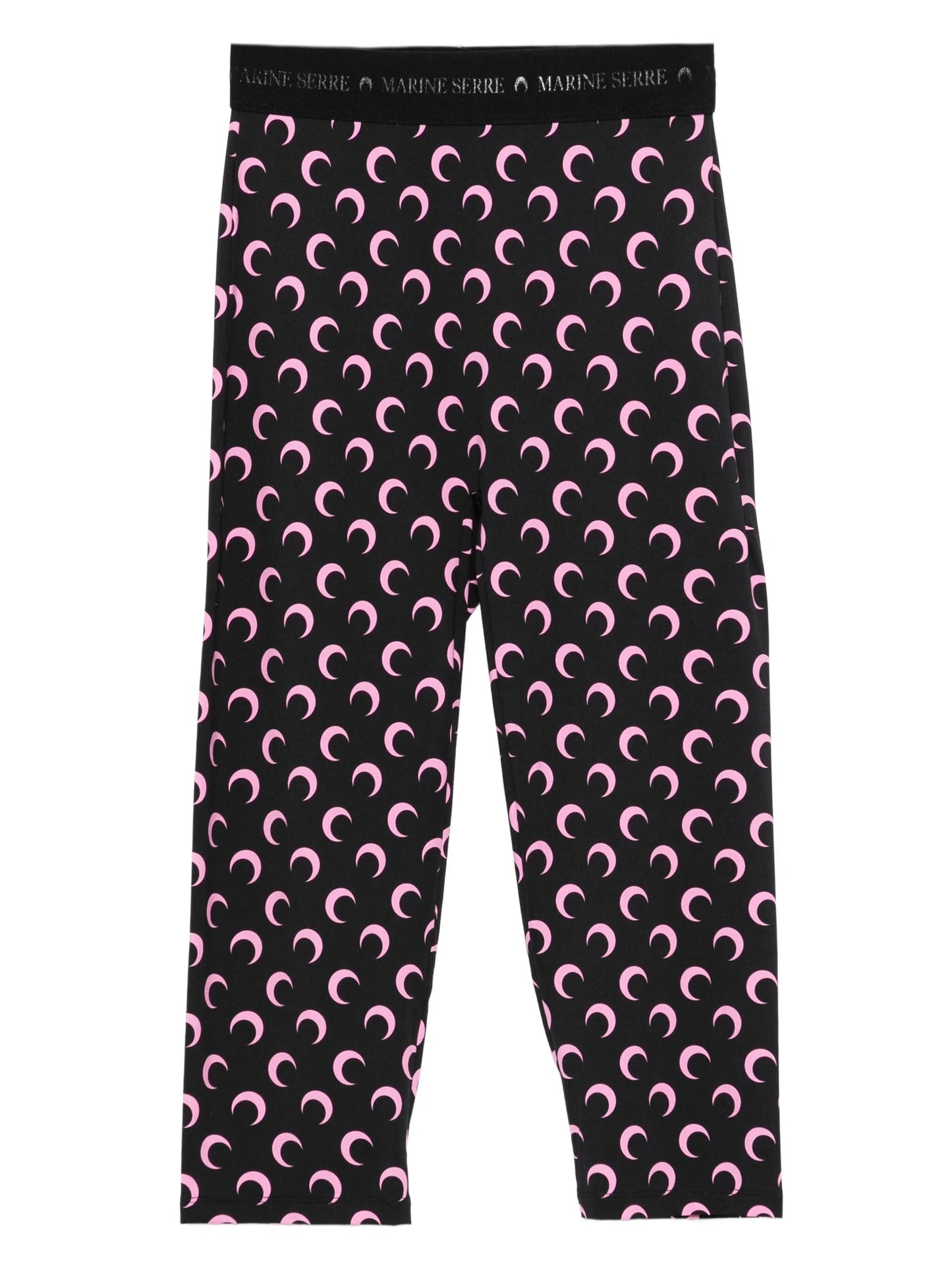 moon printed jersey capri pants