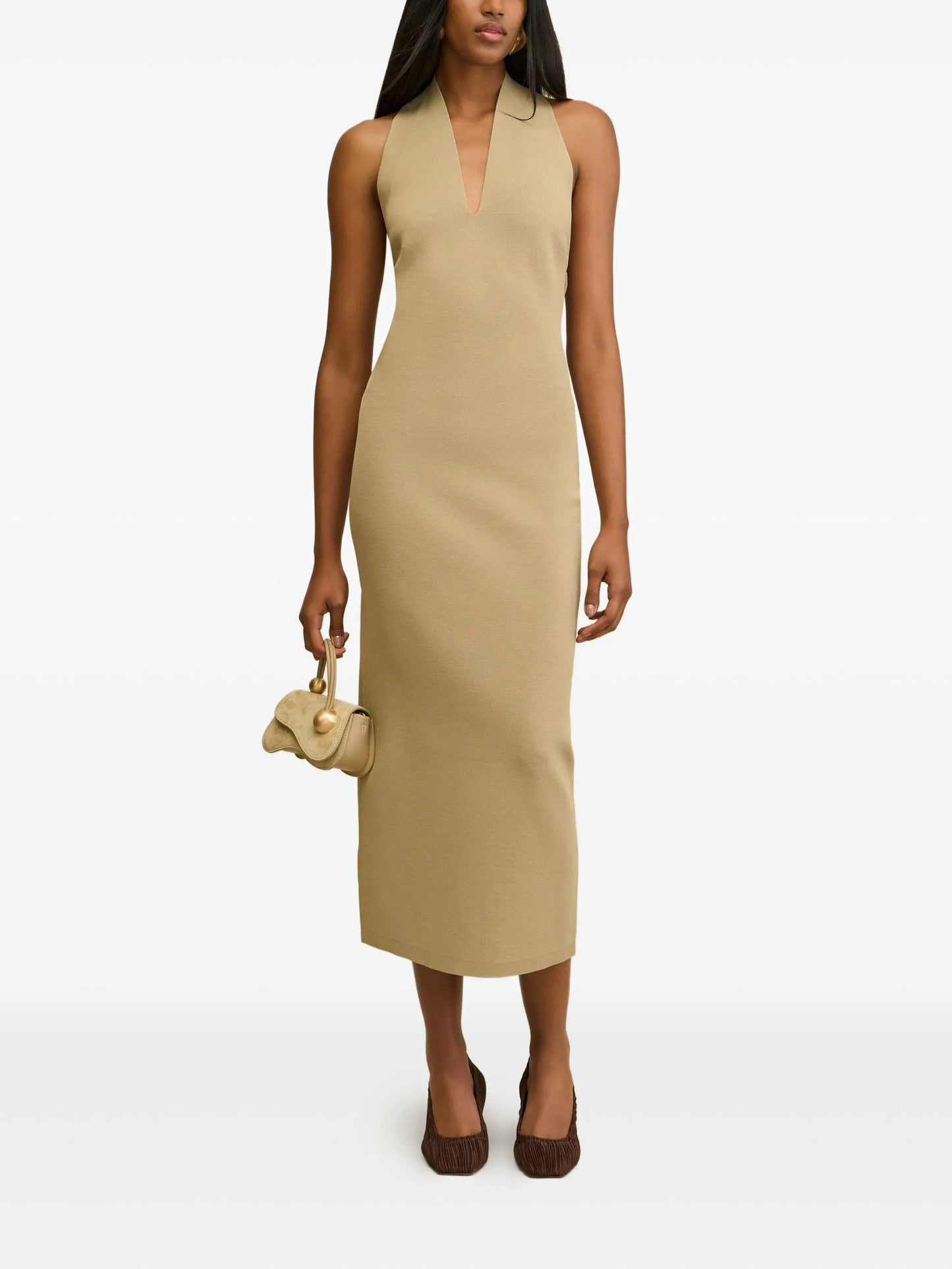 Caia halterneck midi dress