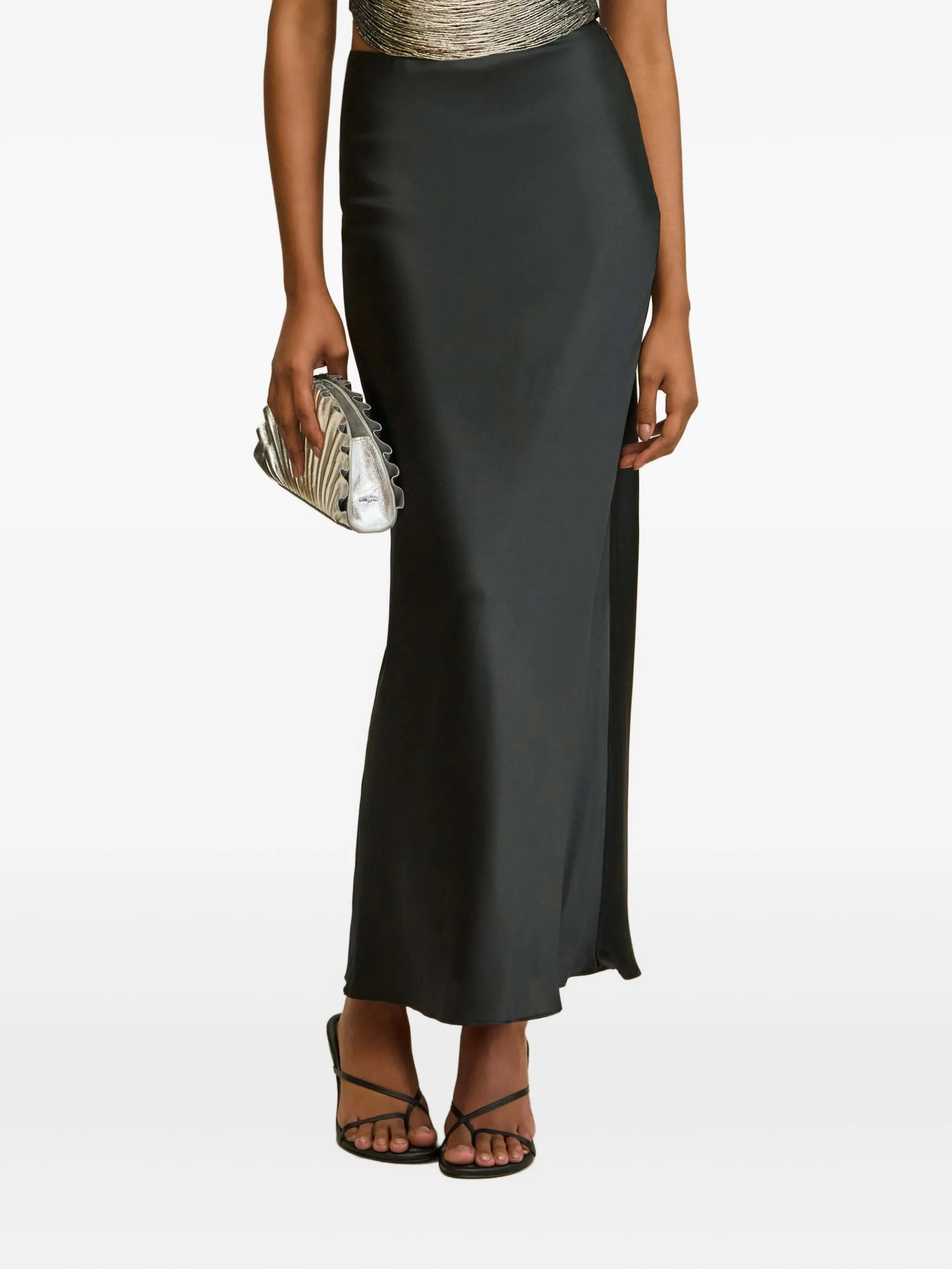 Chantel bias-cut maxi skirt