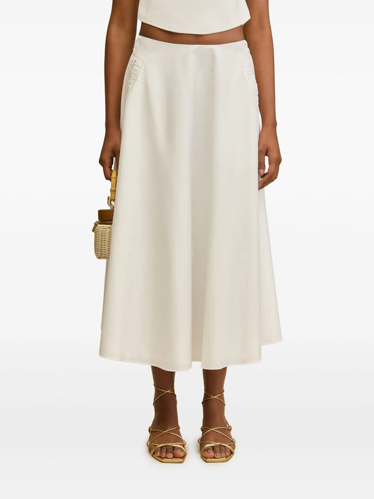 Ely A-line midi skirt