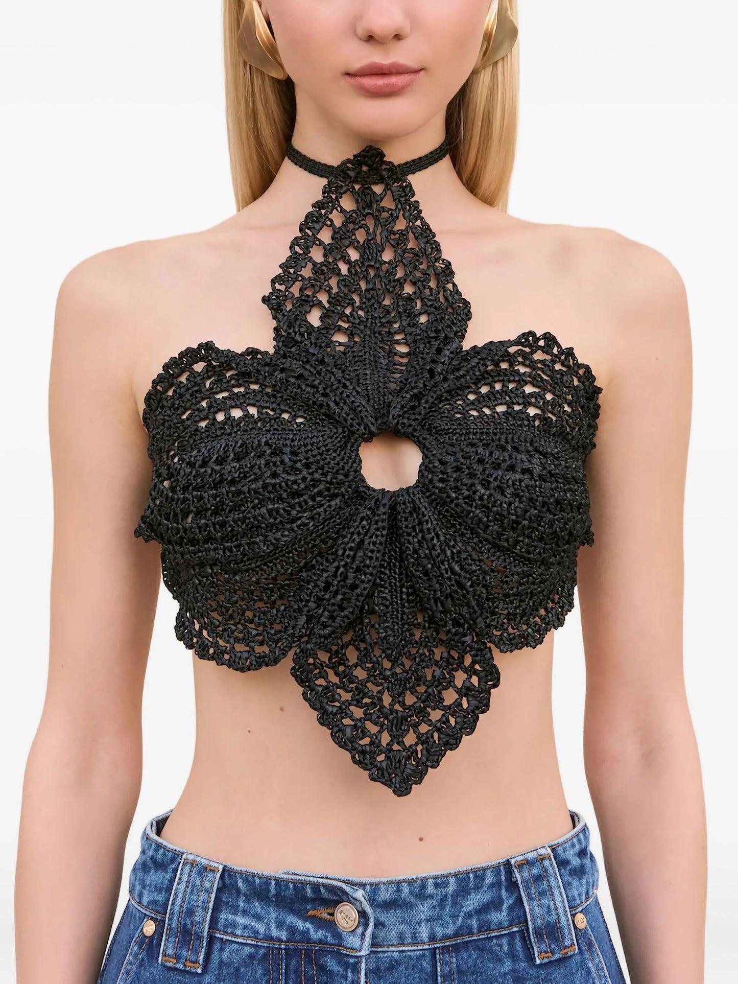 flower crochet halter top