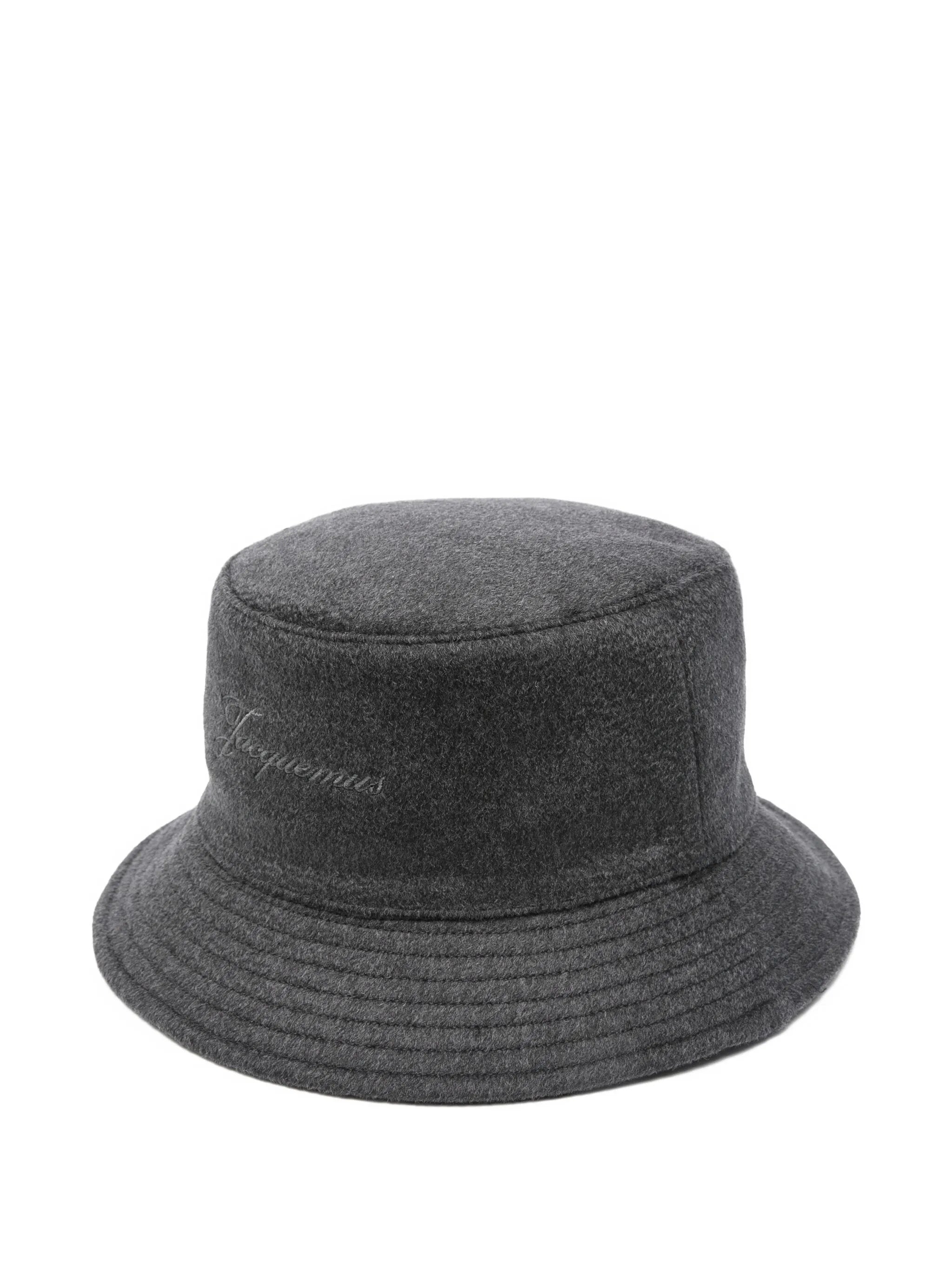 Jacquemus logo-embroidered bucket hat