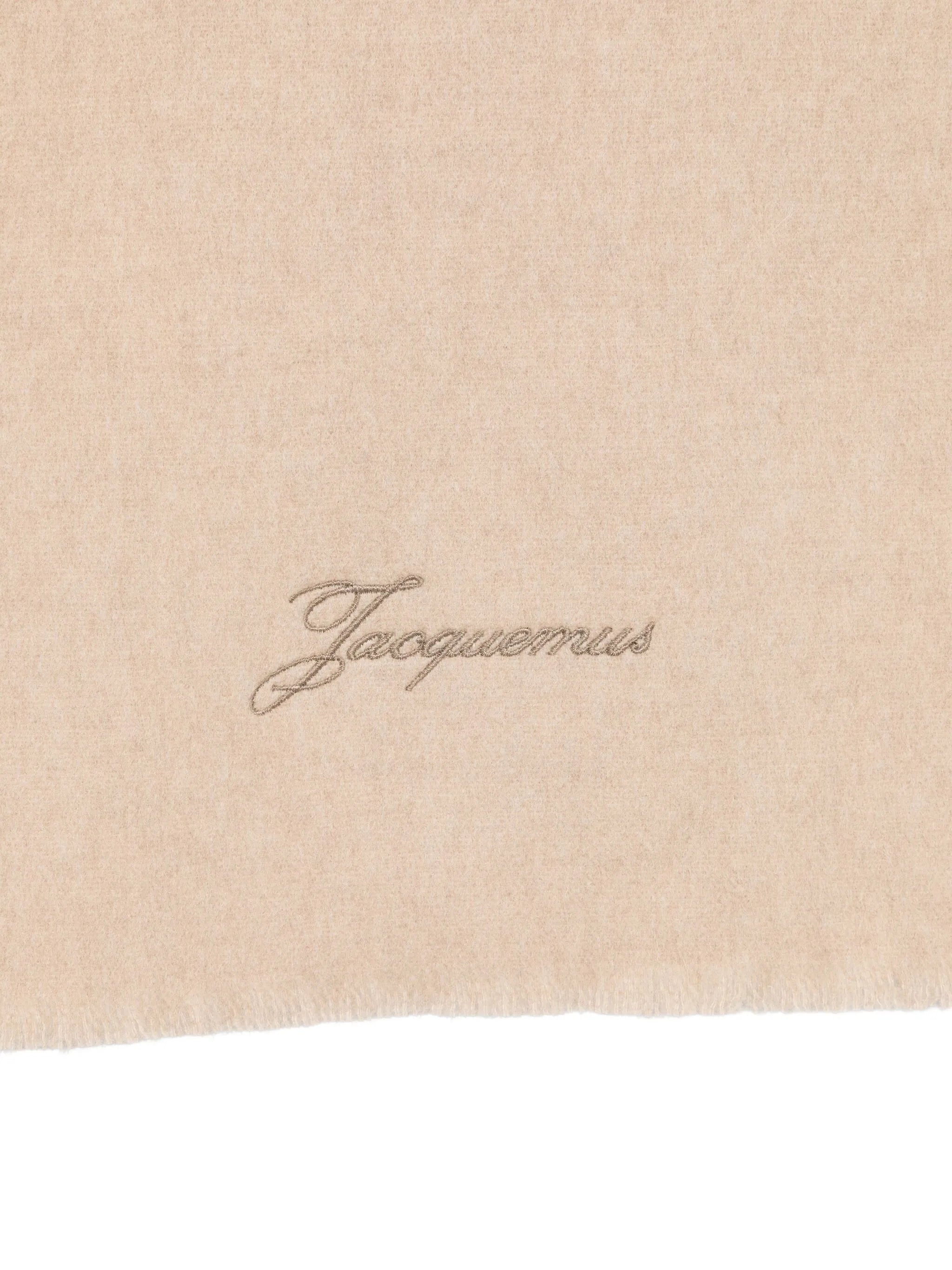 embroidered wool scarf