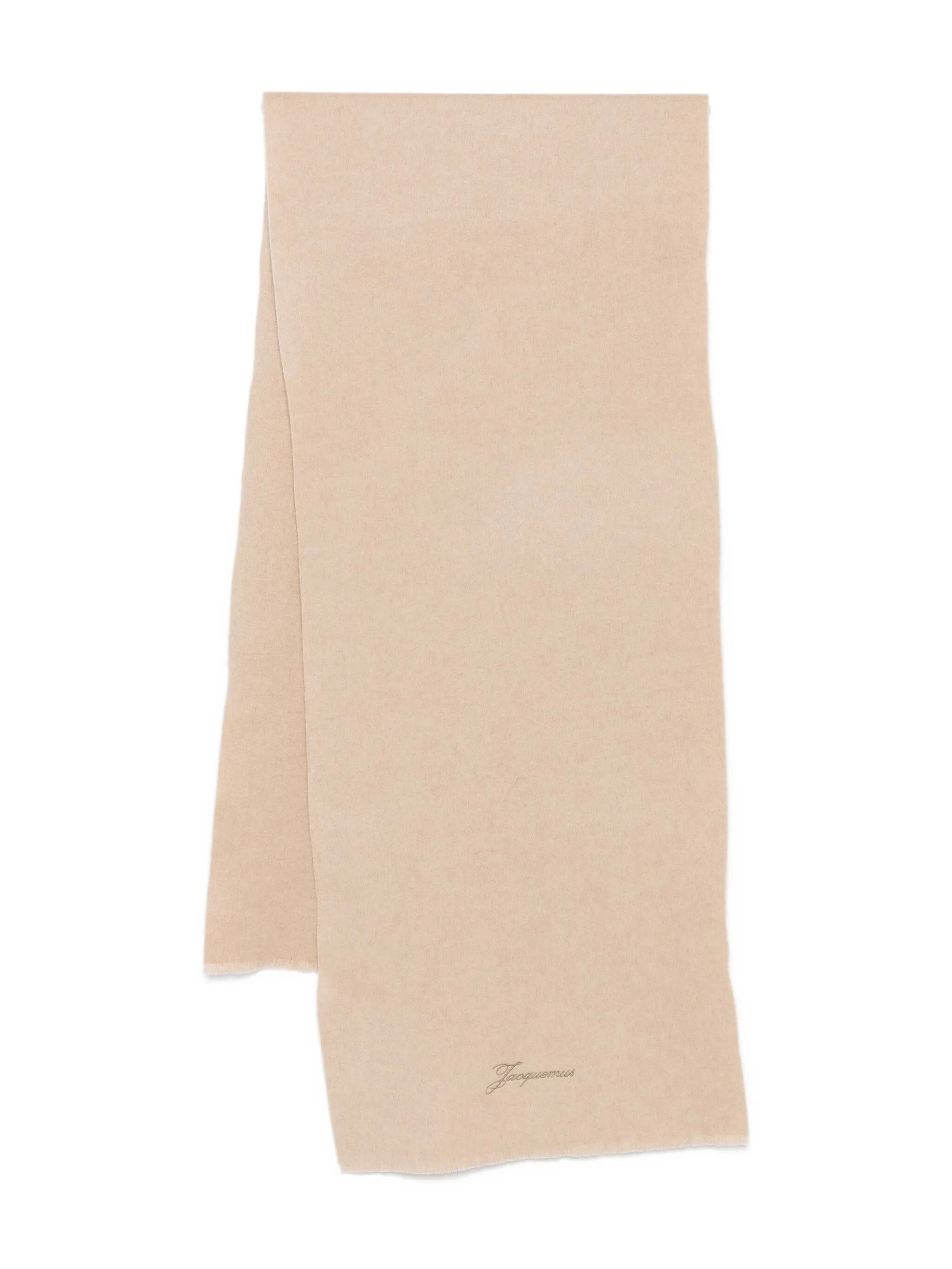 embroidered wool scarf