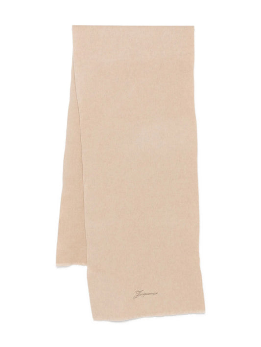 embroidered wool scarf