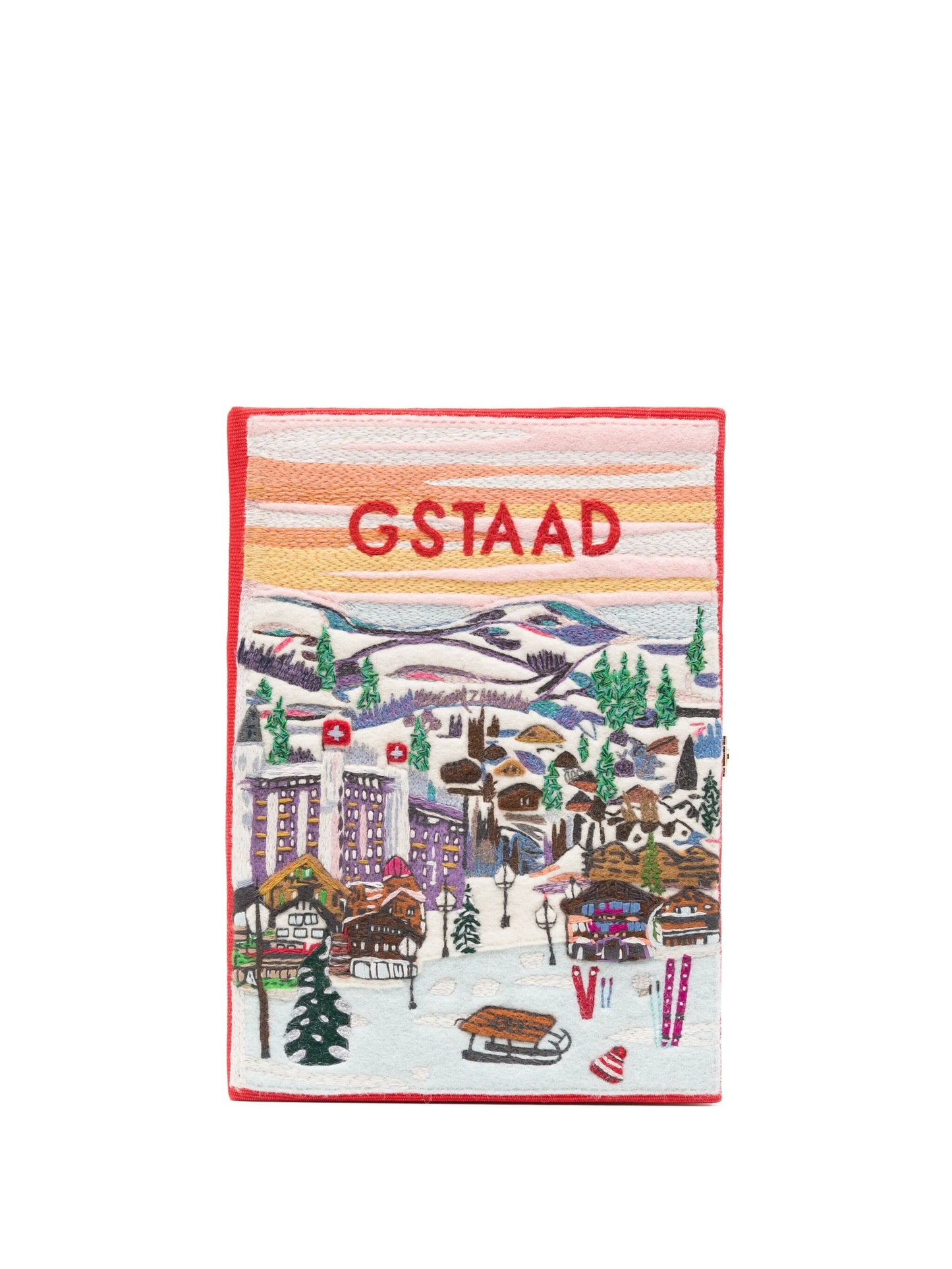 x Mlle Mouns Ski in Gstaad clutch