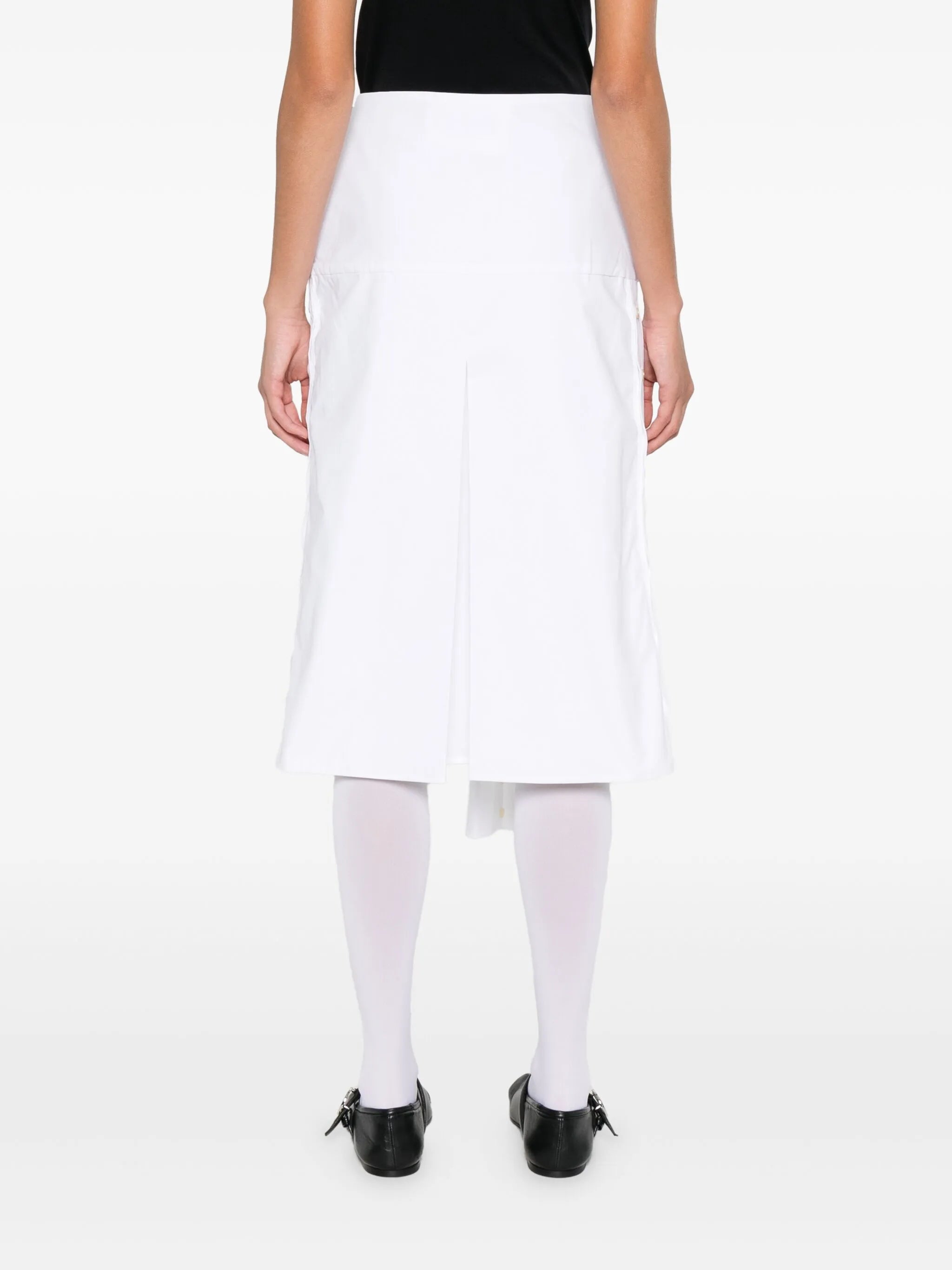 wrapped midi skirt