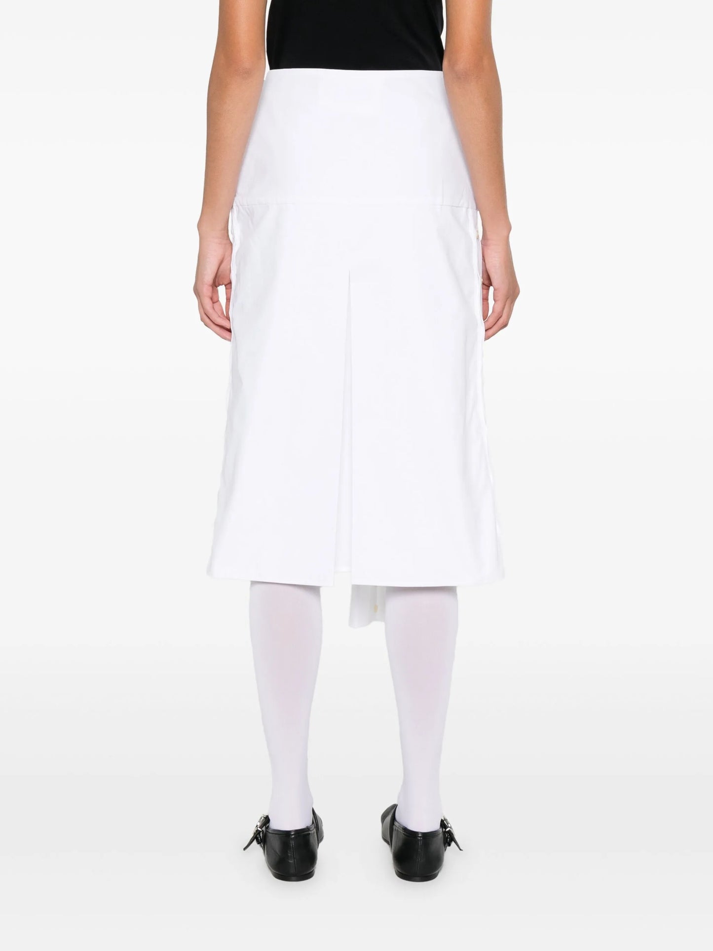 wrapped midi skirt